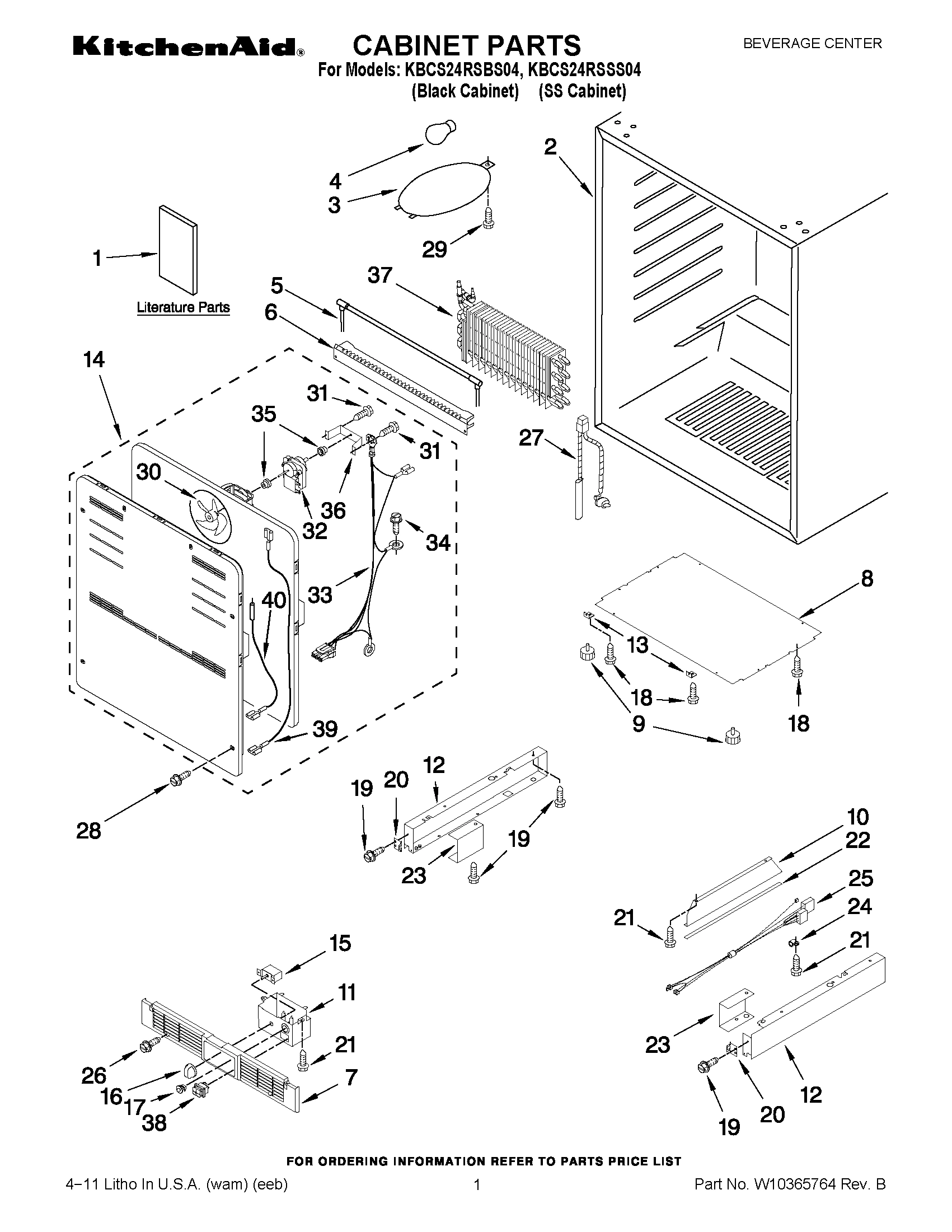 01 - CABINET PARTS