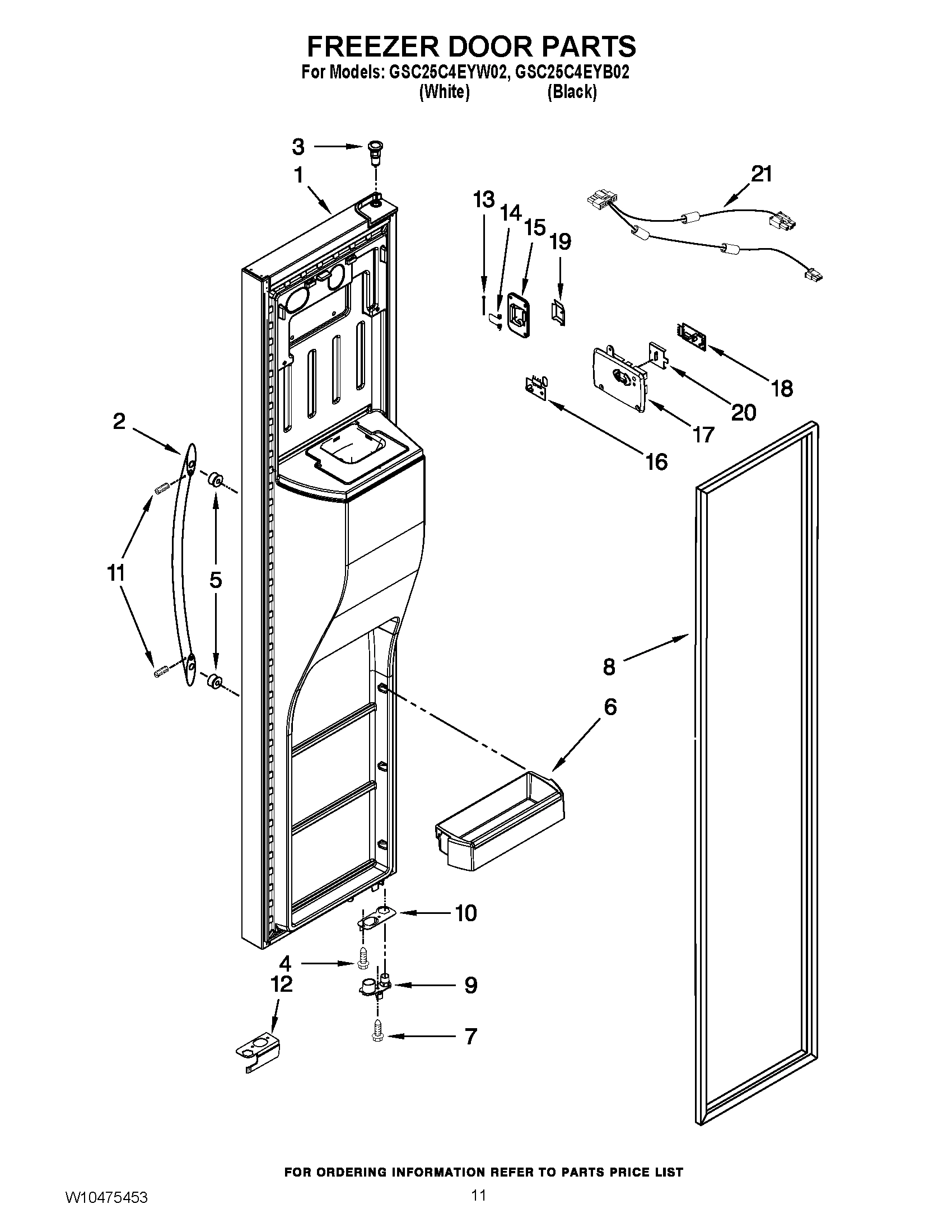 07 - FREEZER DOOR PARTS