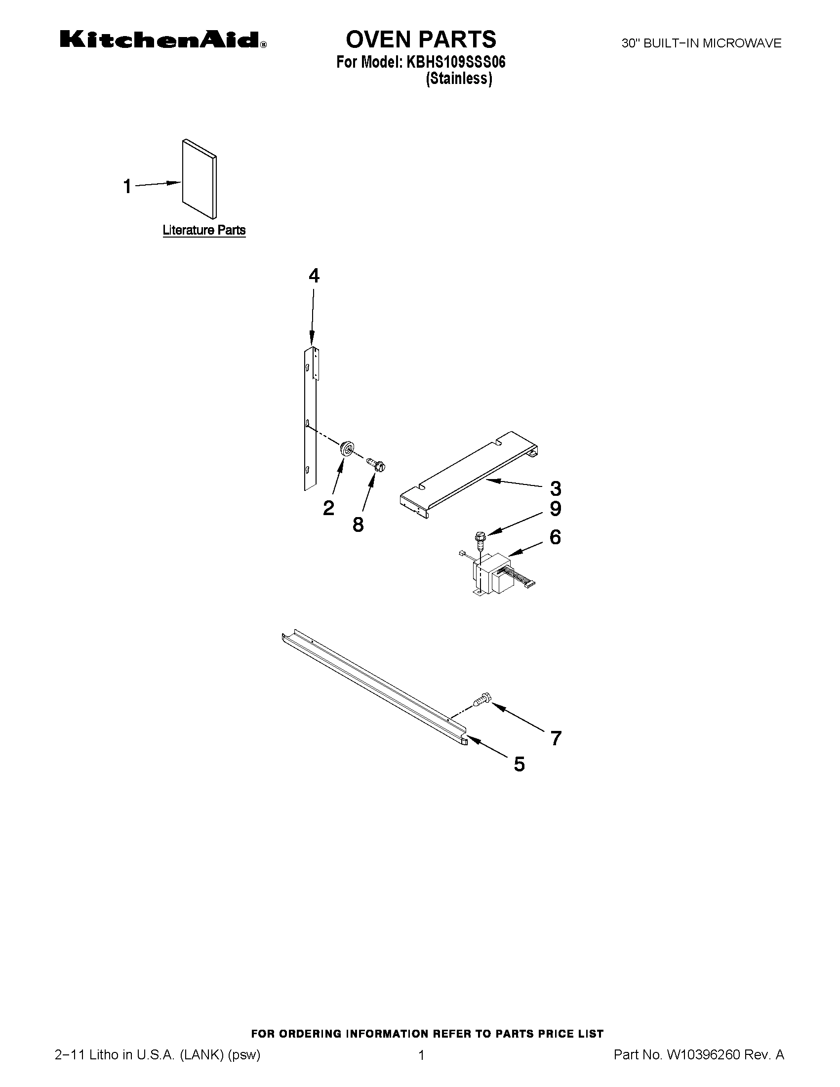 01 - OVEN PARTS