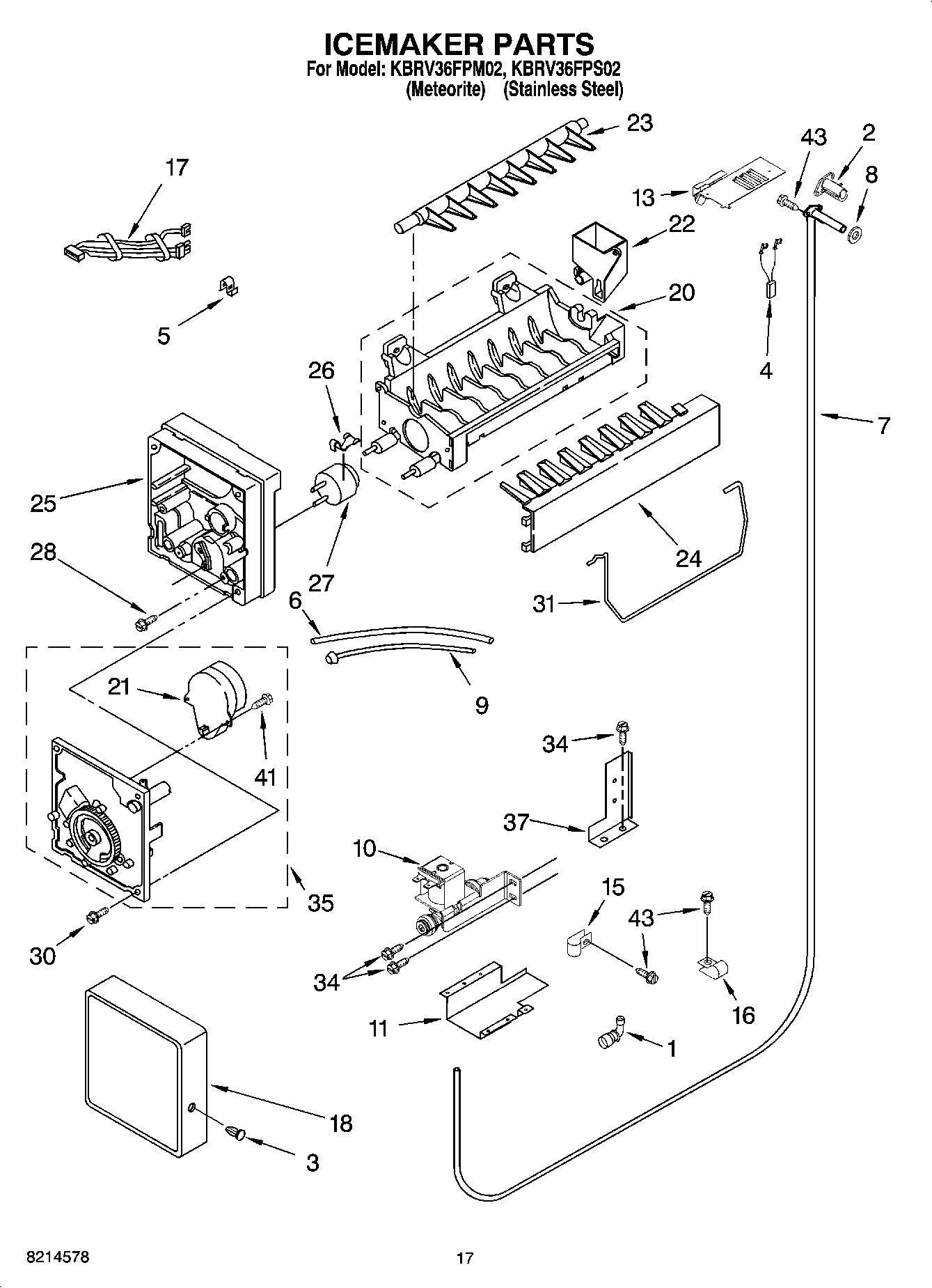 10 - ICEMAKER PARTS