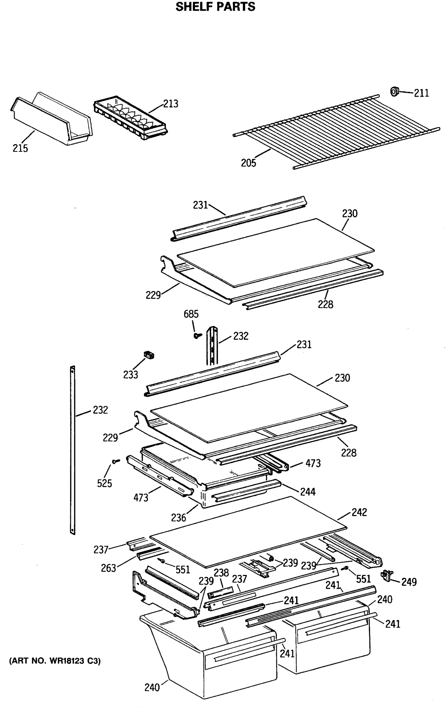 SHELF PARTS