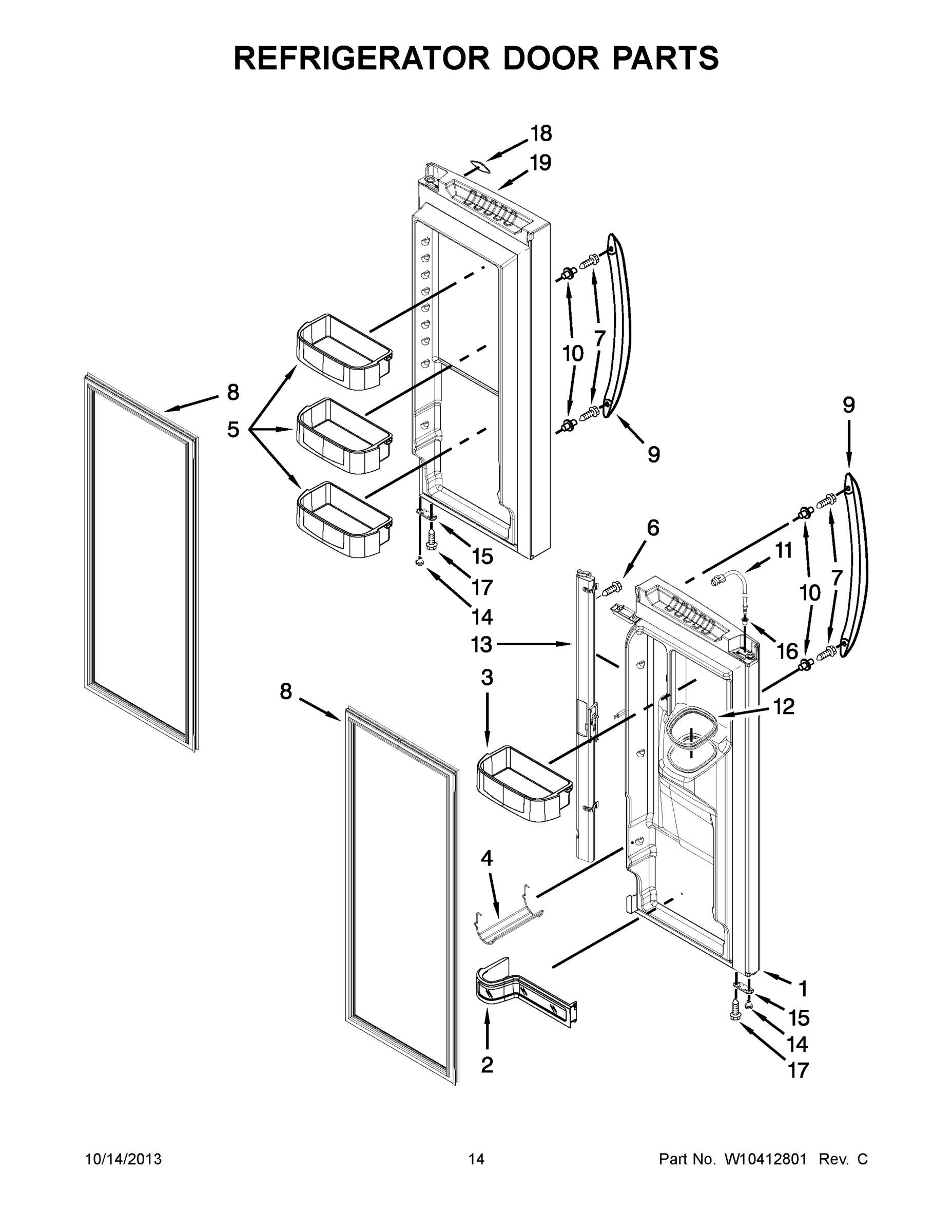 08 - REFRIGERATOR DOOR PARTS
