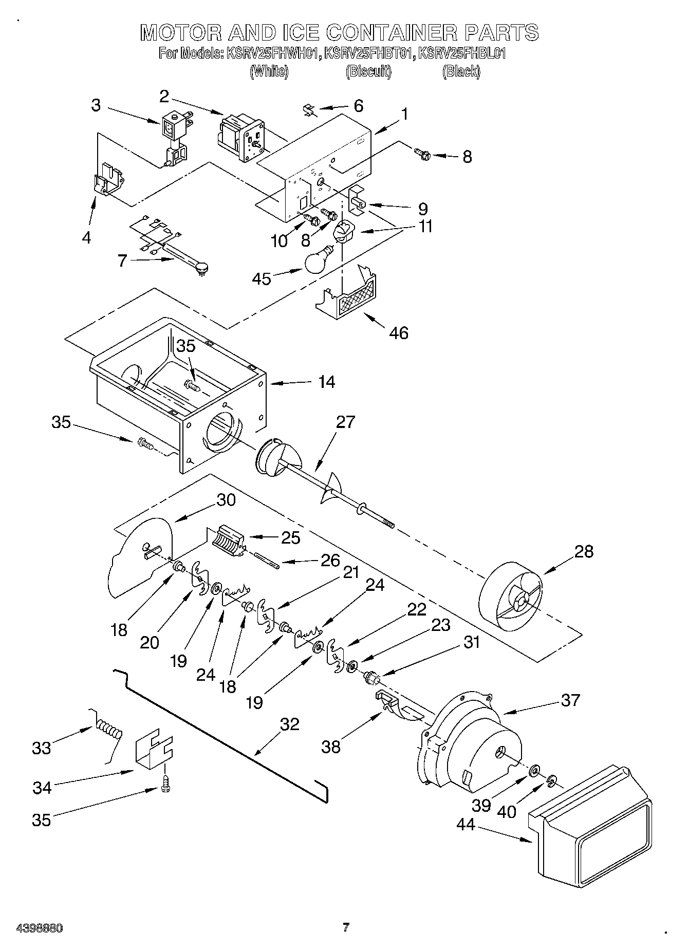 05 - MOTOR AND ICE CONTAINER