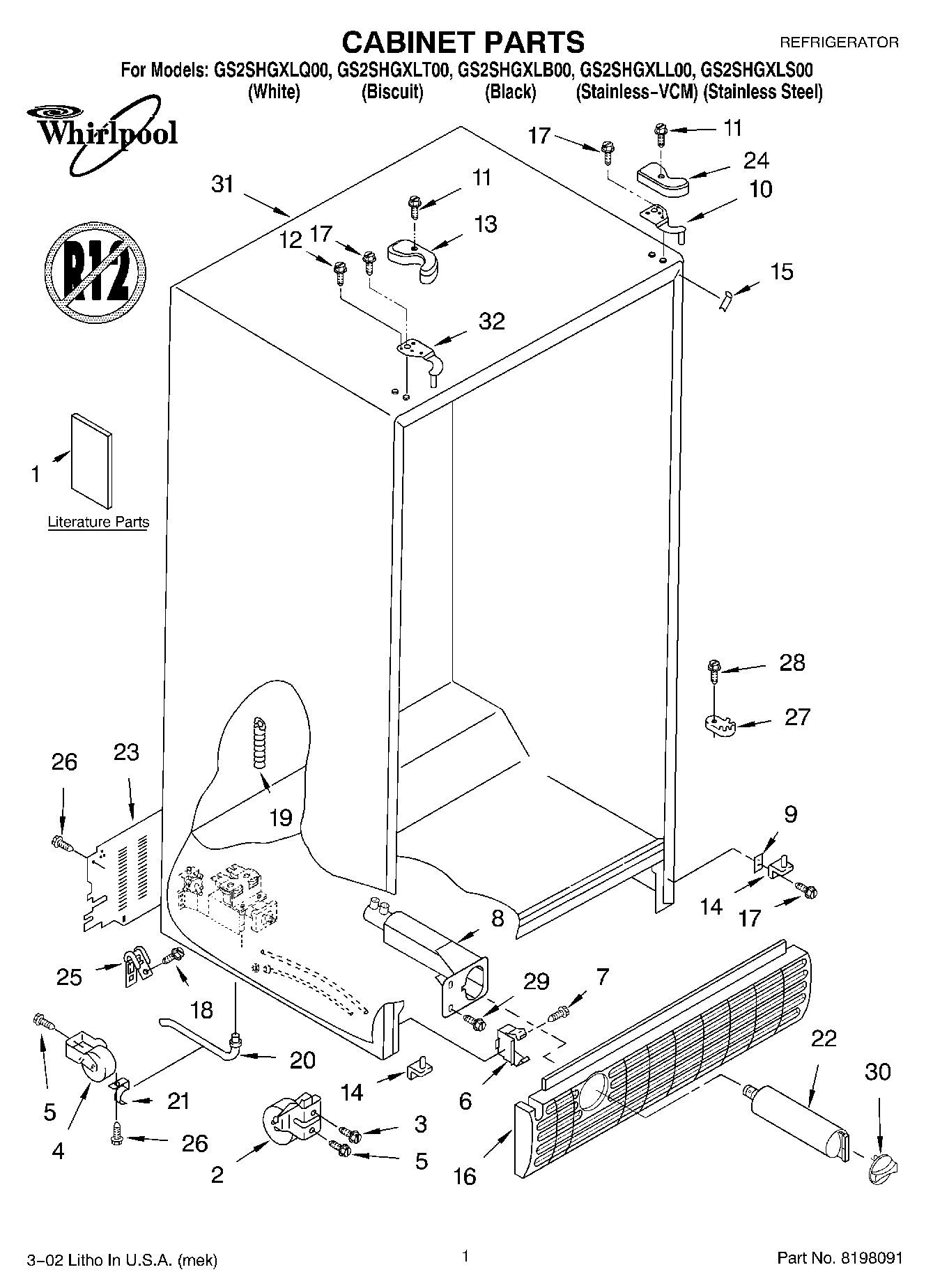 01 - CABINET, LITERATURE