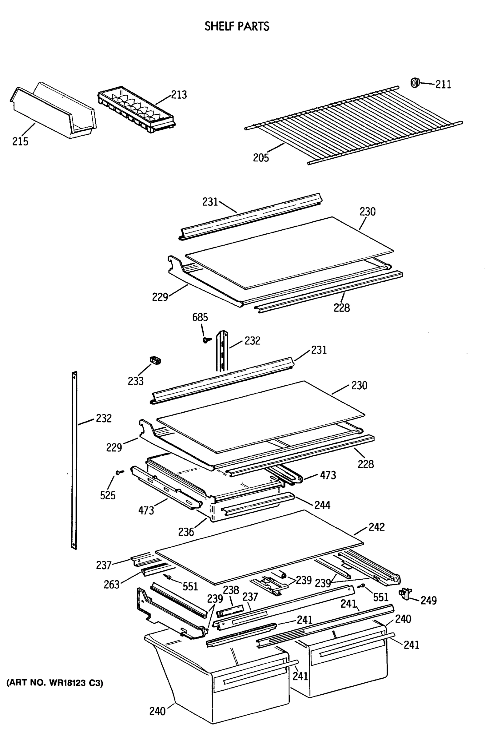 SHELF PARTS