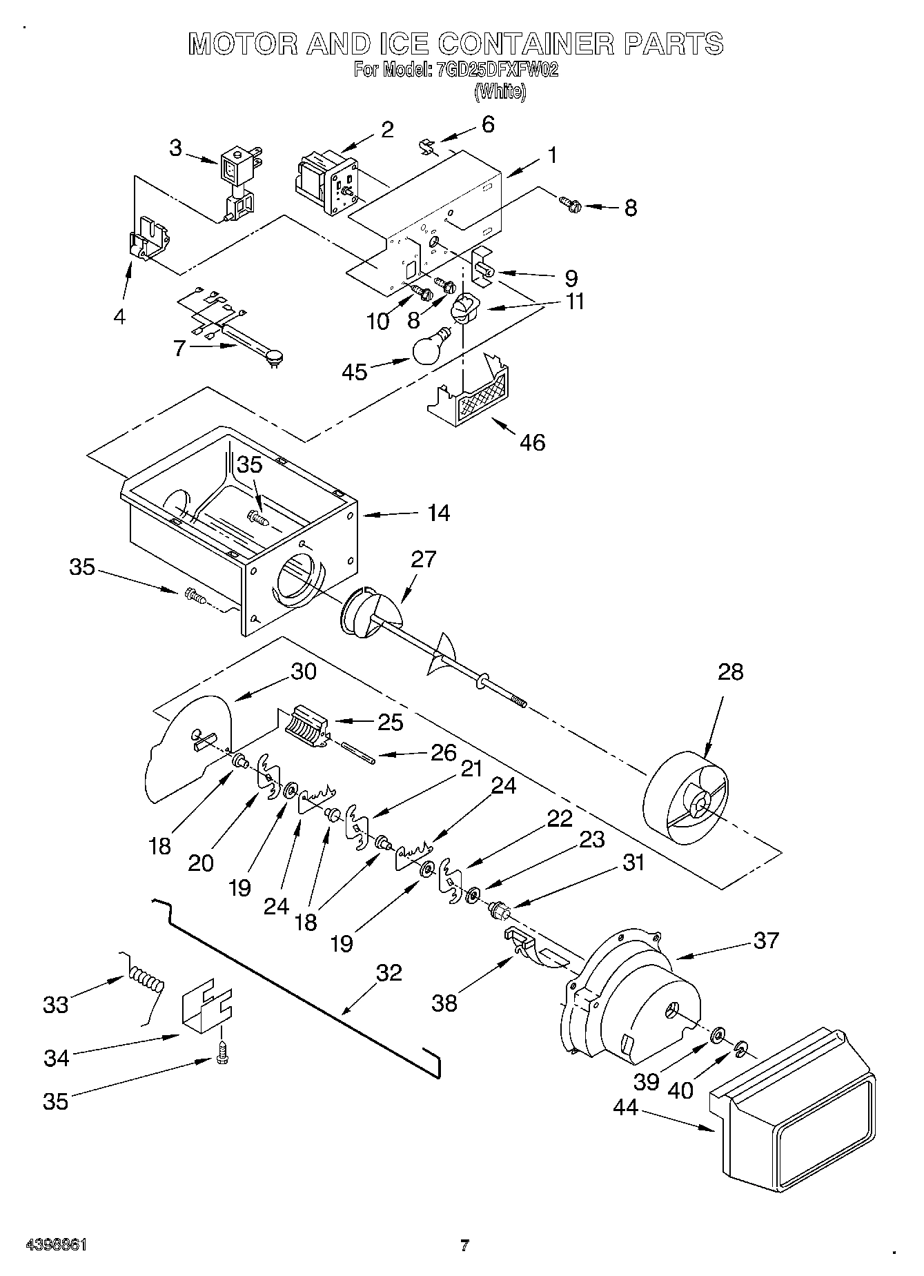 05 - MOTOR AND ICE CONTAINER