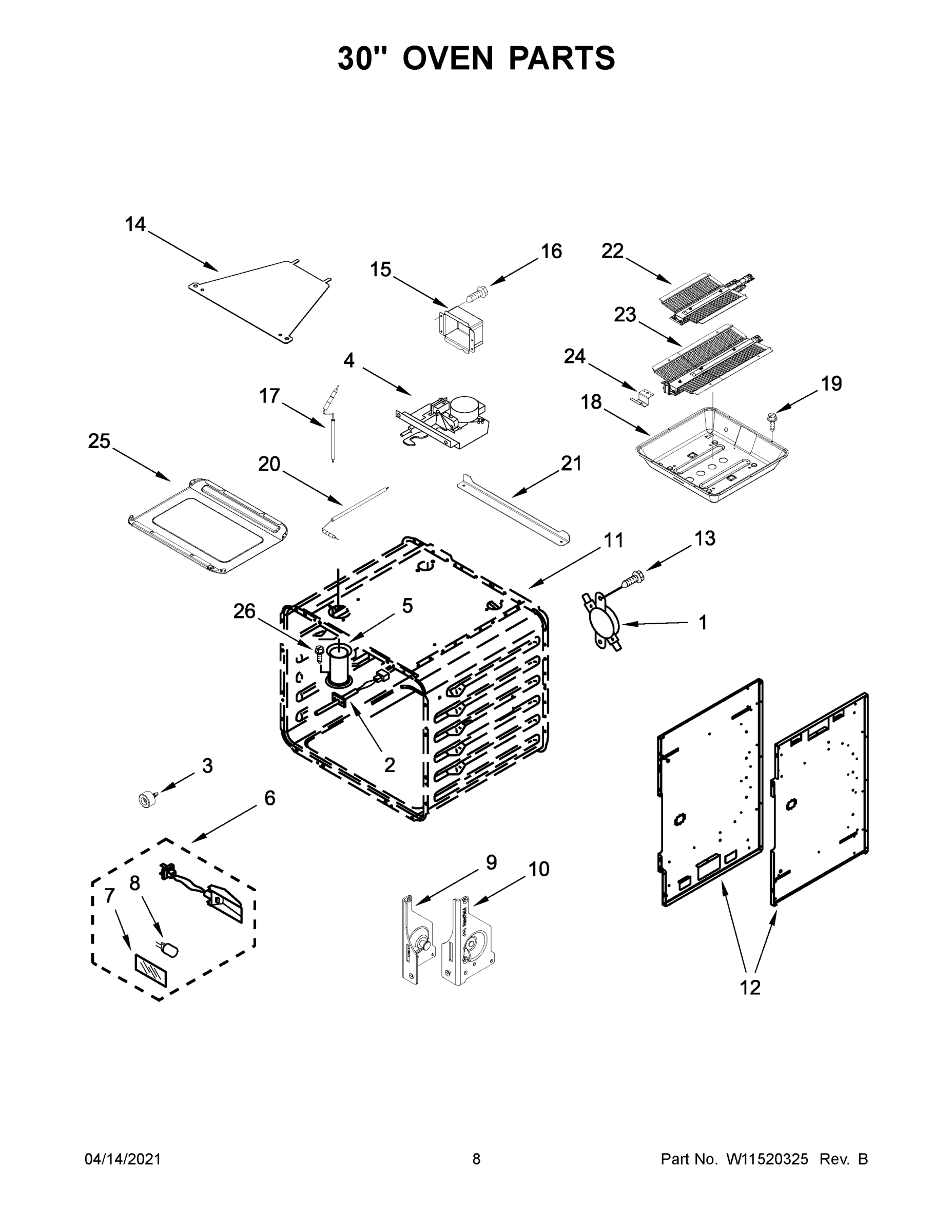 05 - 30" OVEN PARTS