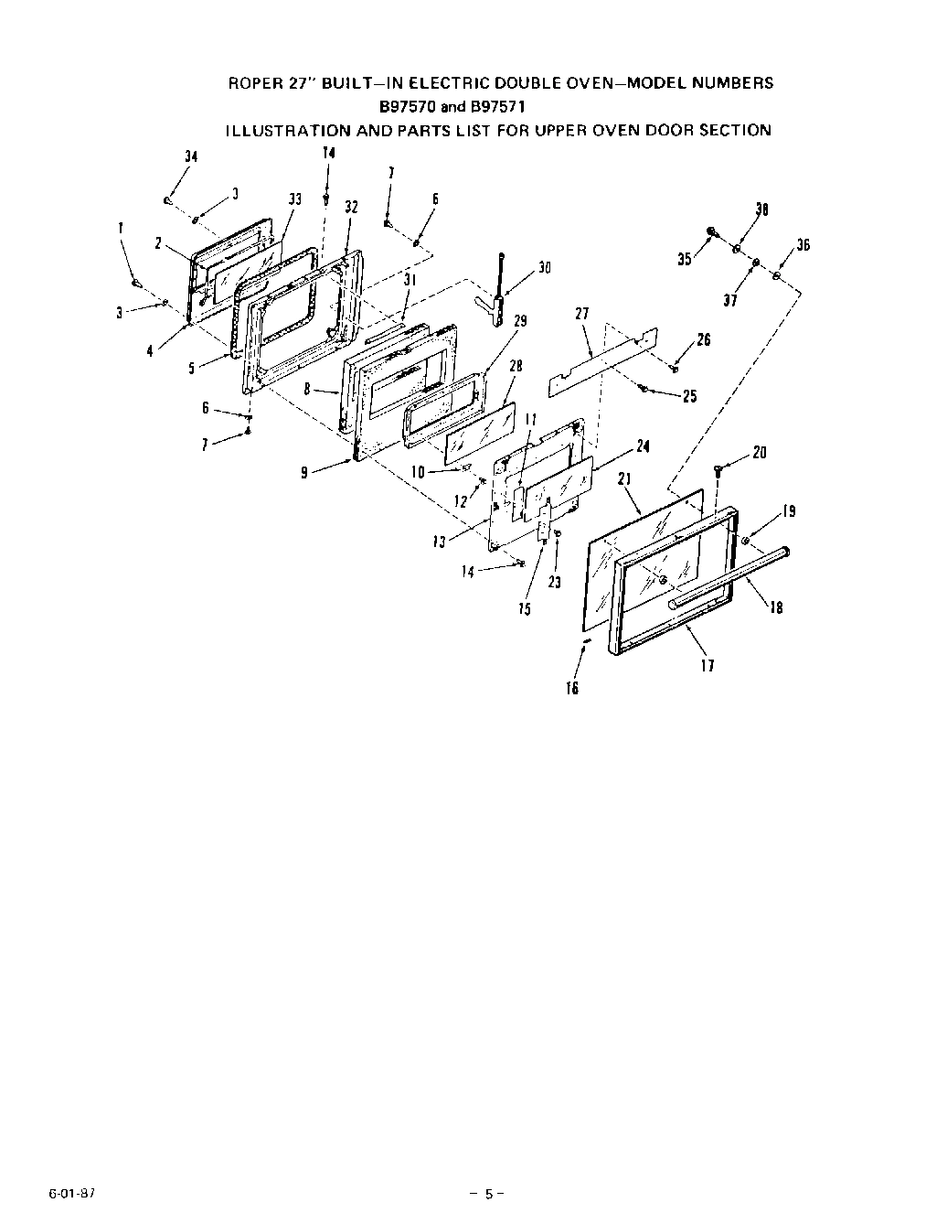 05 - UPPER OVEN DOOR