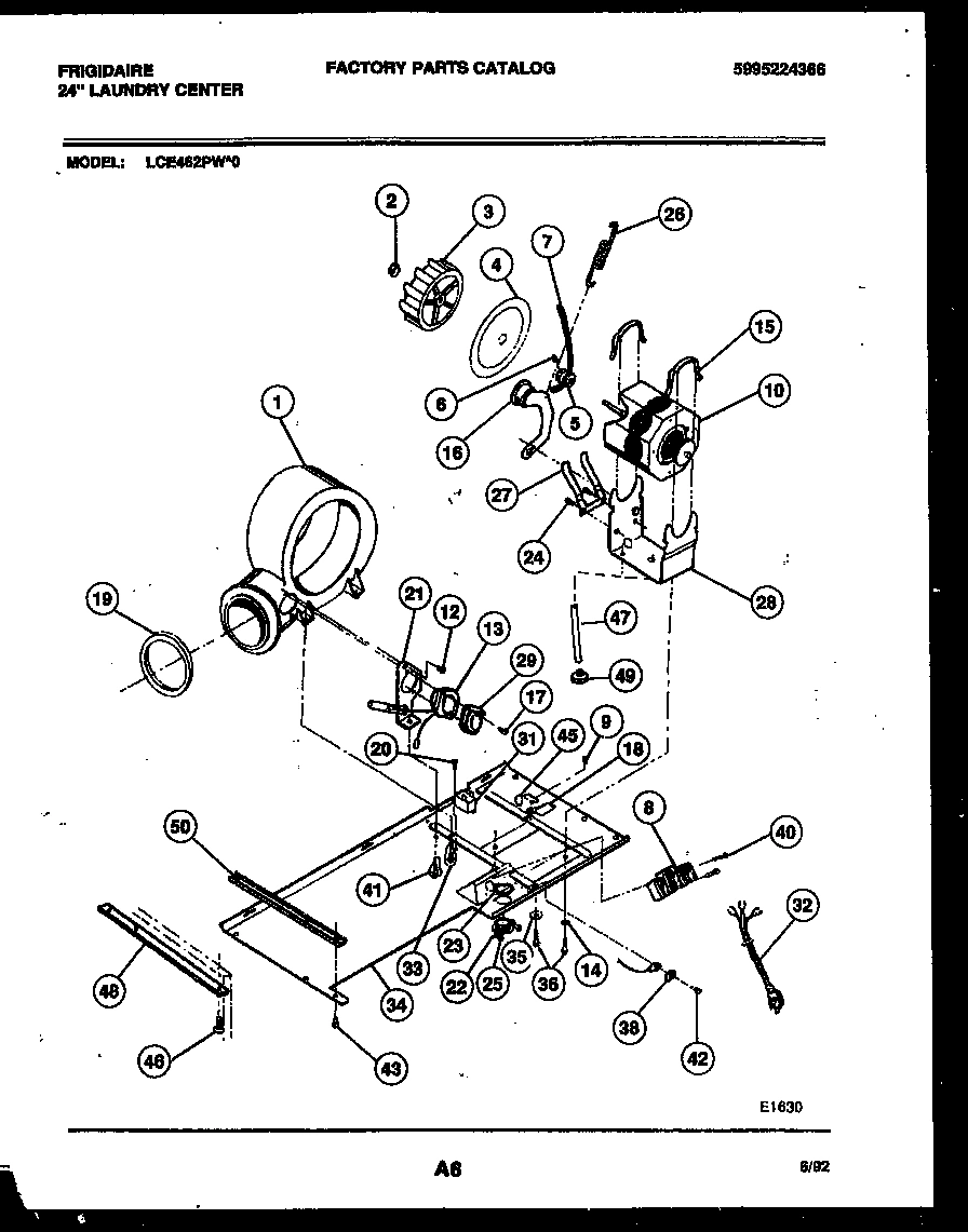 04 - DRYER MOTOR, BLOWER AND BELT