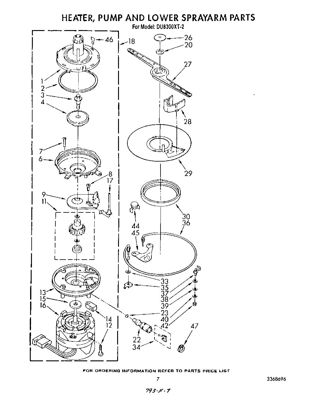 05 - HEATER, PUMP AND LOWER SPRAYARM