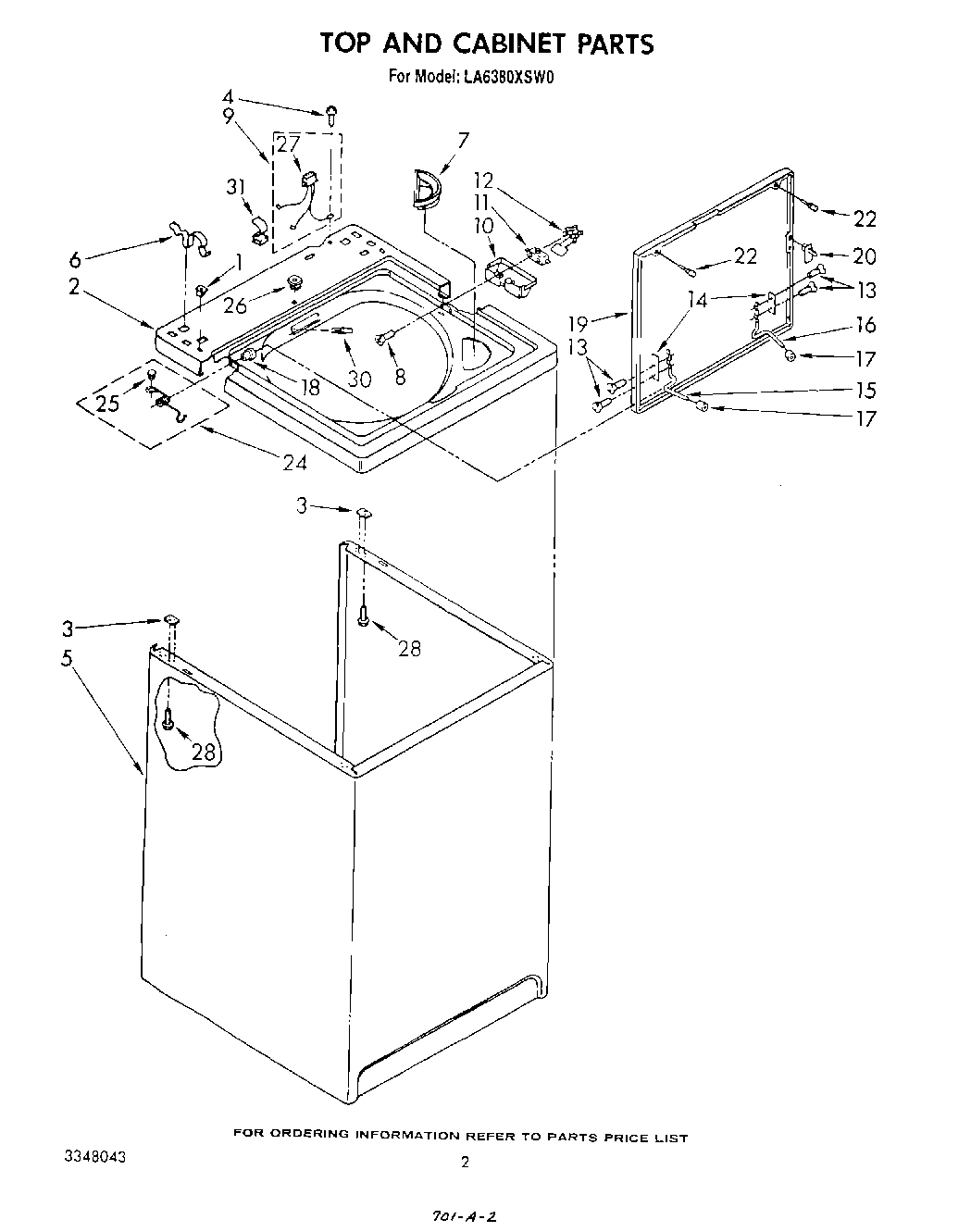 02 - TOP AND CABINET , LITERATURE AND OPTIONAL