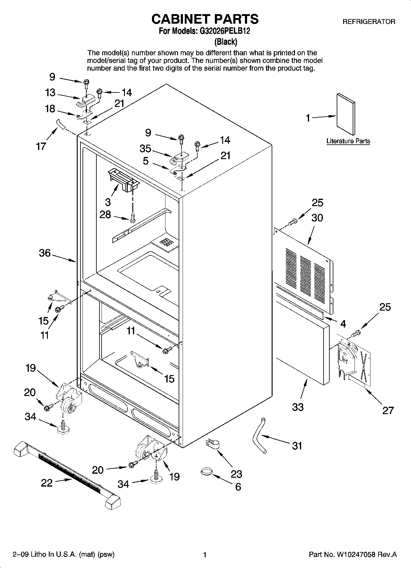 01 - CABINET PARTS