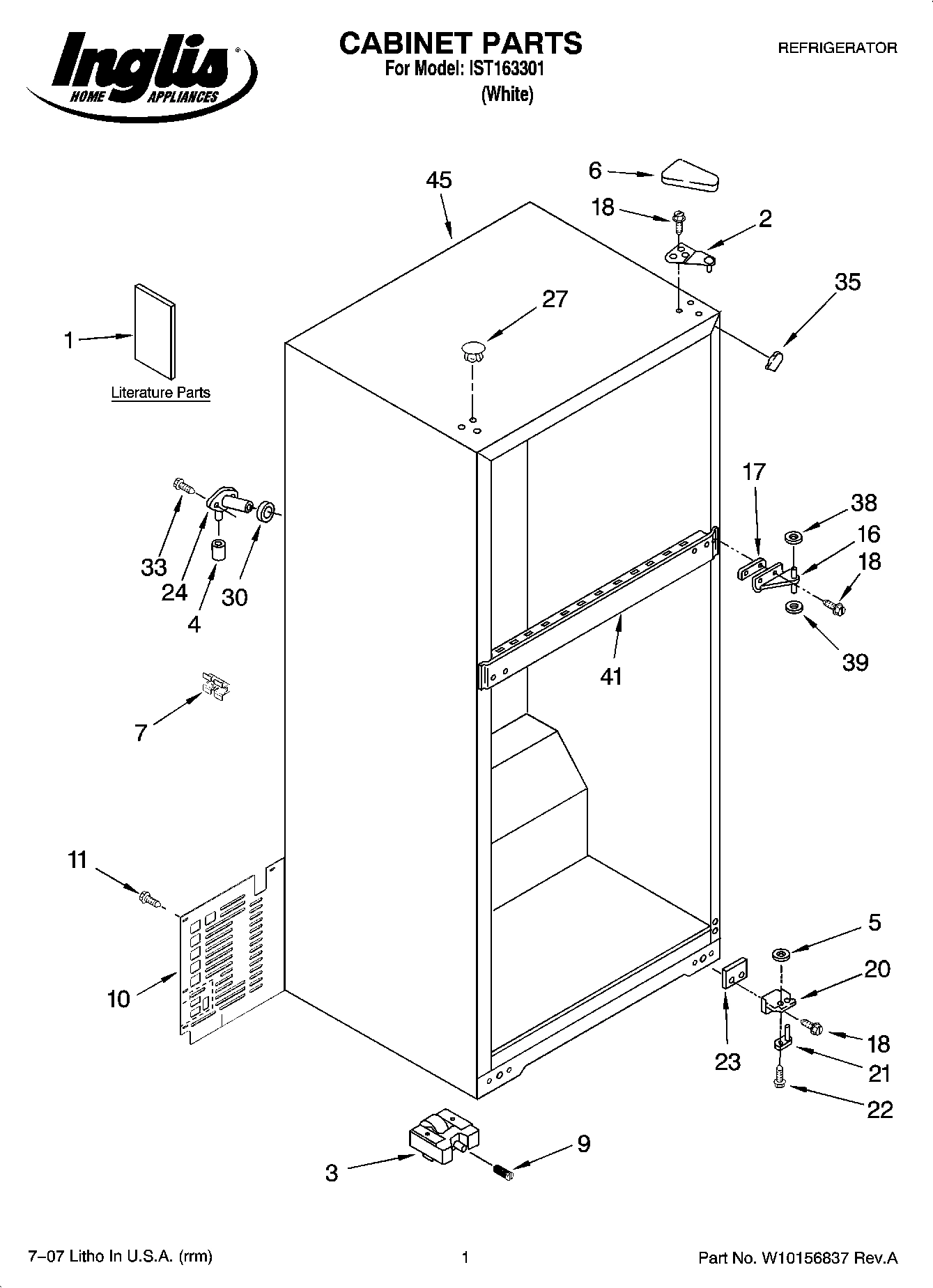 01 - CABINET PARTS