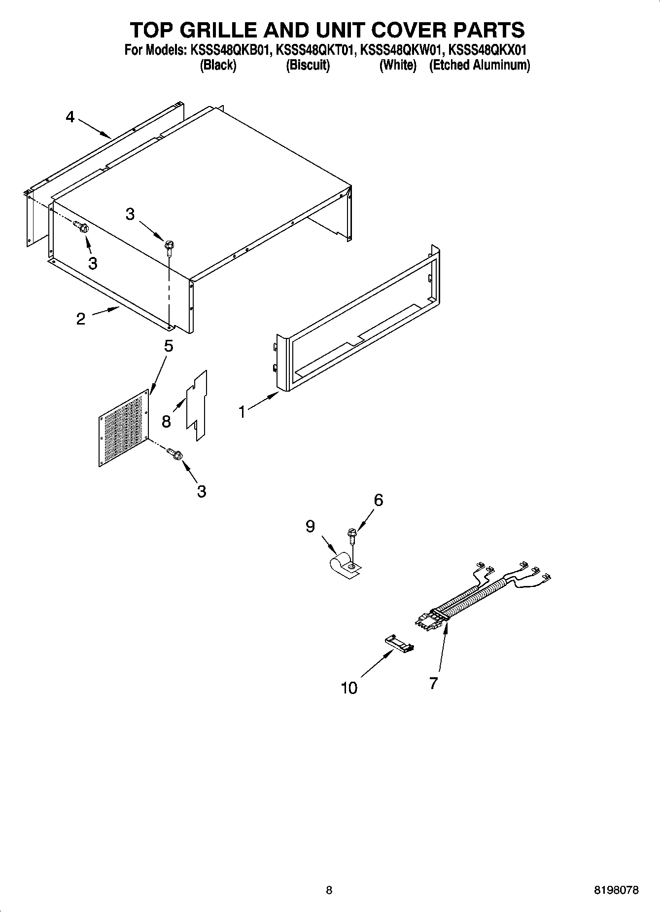 06 - TOP GRILLE AND UNIT COVER PARTS