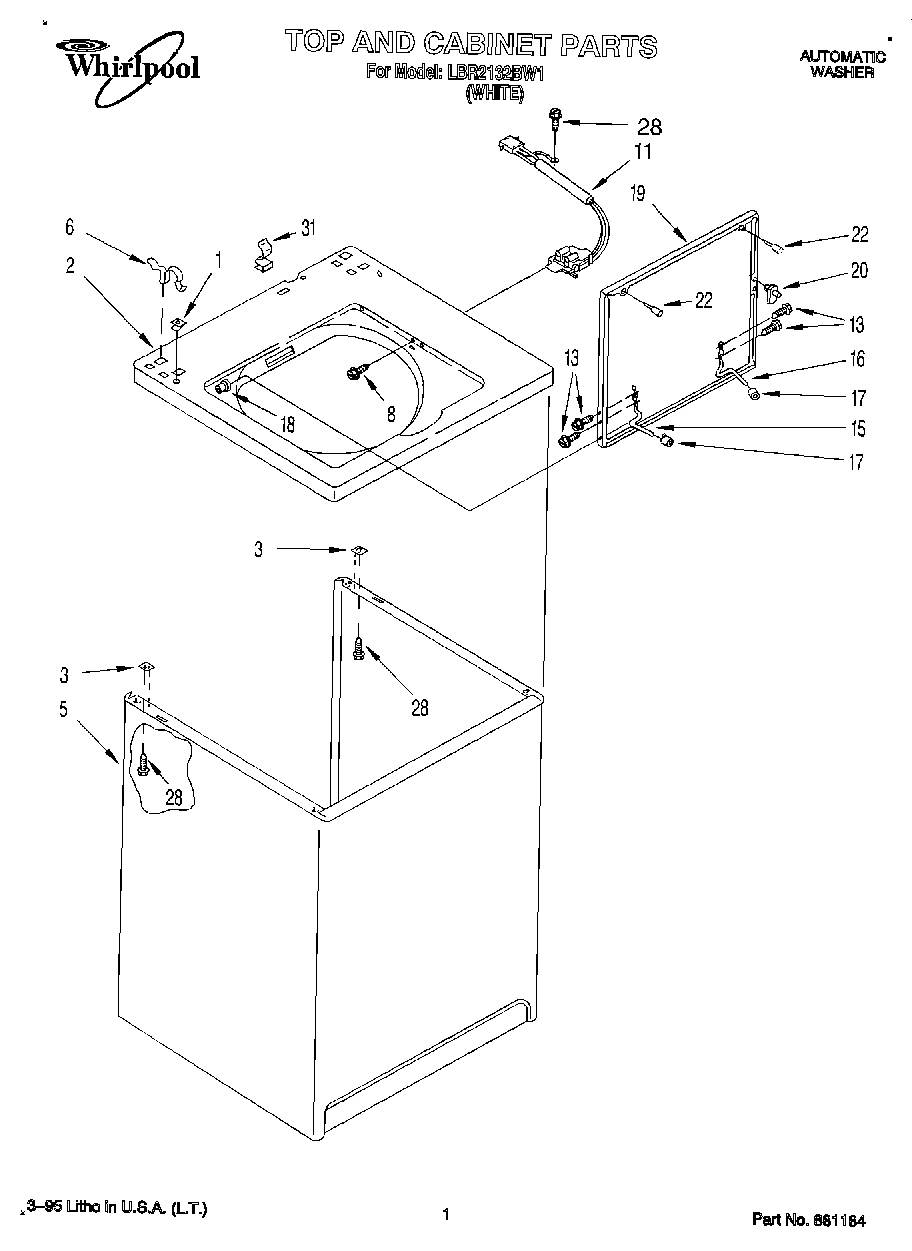 01 - TOP AND CABINET, LIT/OPTIONAL