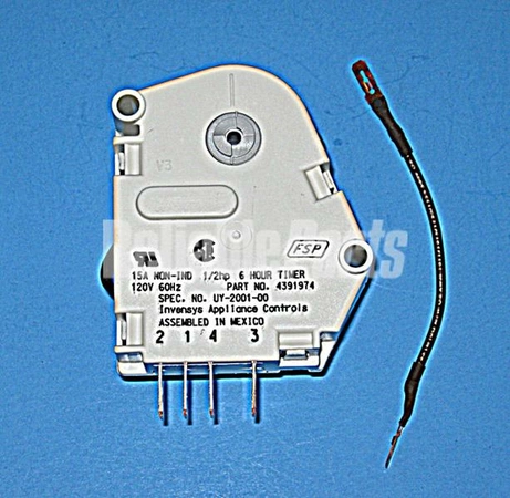 WP4391974 Whirlpool Refrigerator Defrost Time