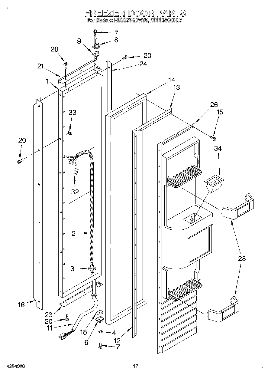 12 - FREEZER DOOR