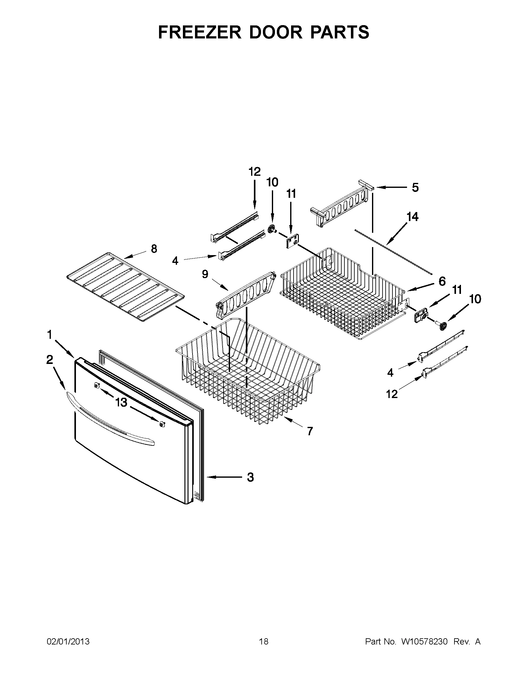 09 - FREEZER DOOR PARTS