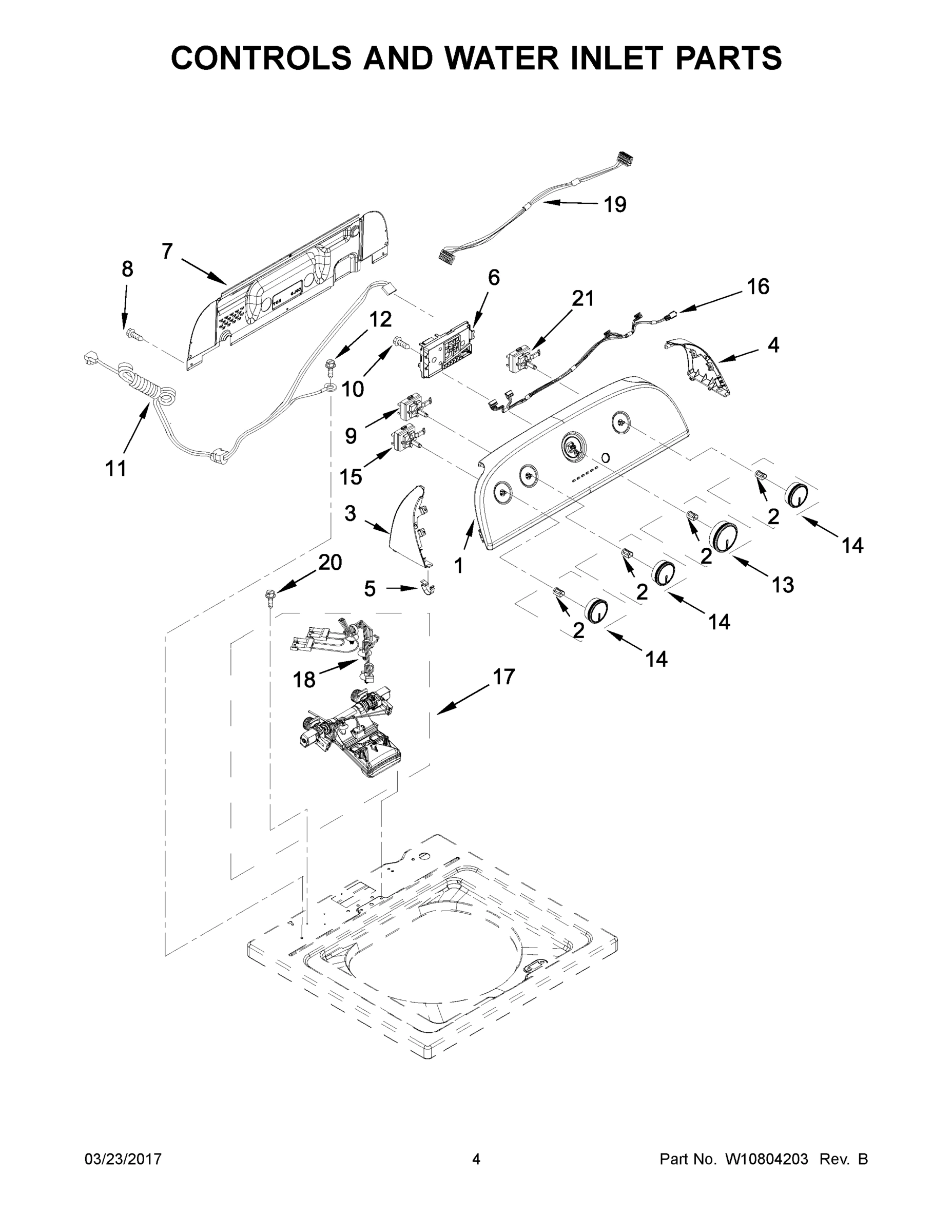 03 - CONTROLS AND WATER INLET PARTS