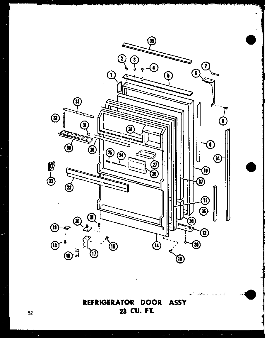 08 - REF DOOR ASSY 23 CU. FT.