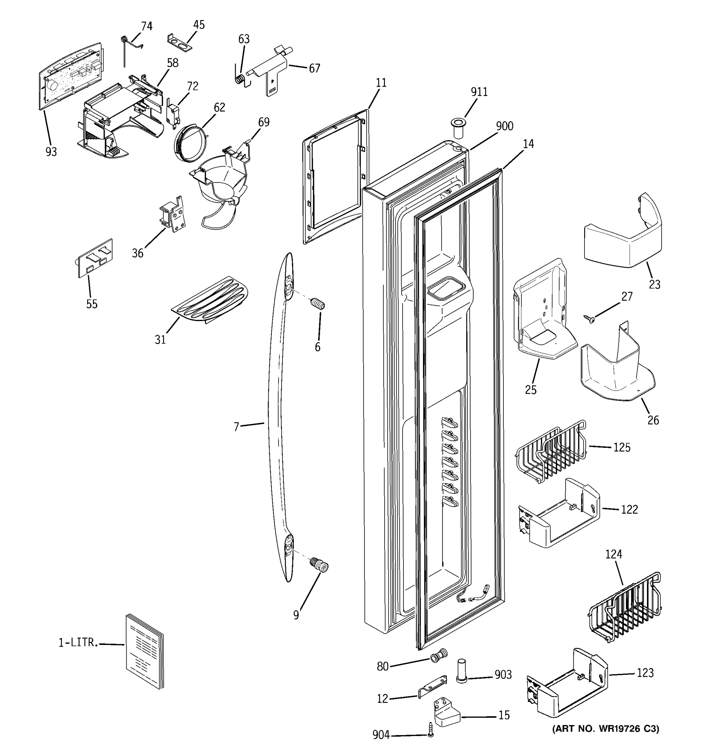 FREEZER DOOR