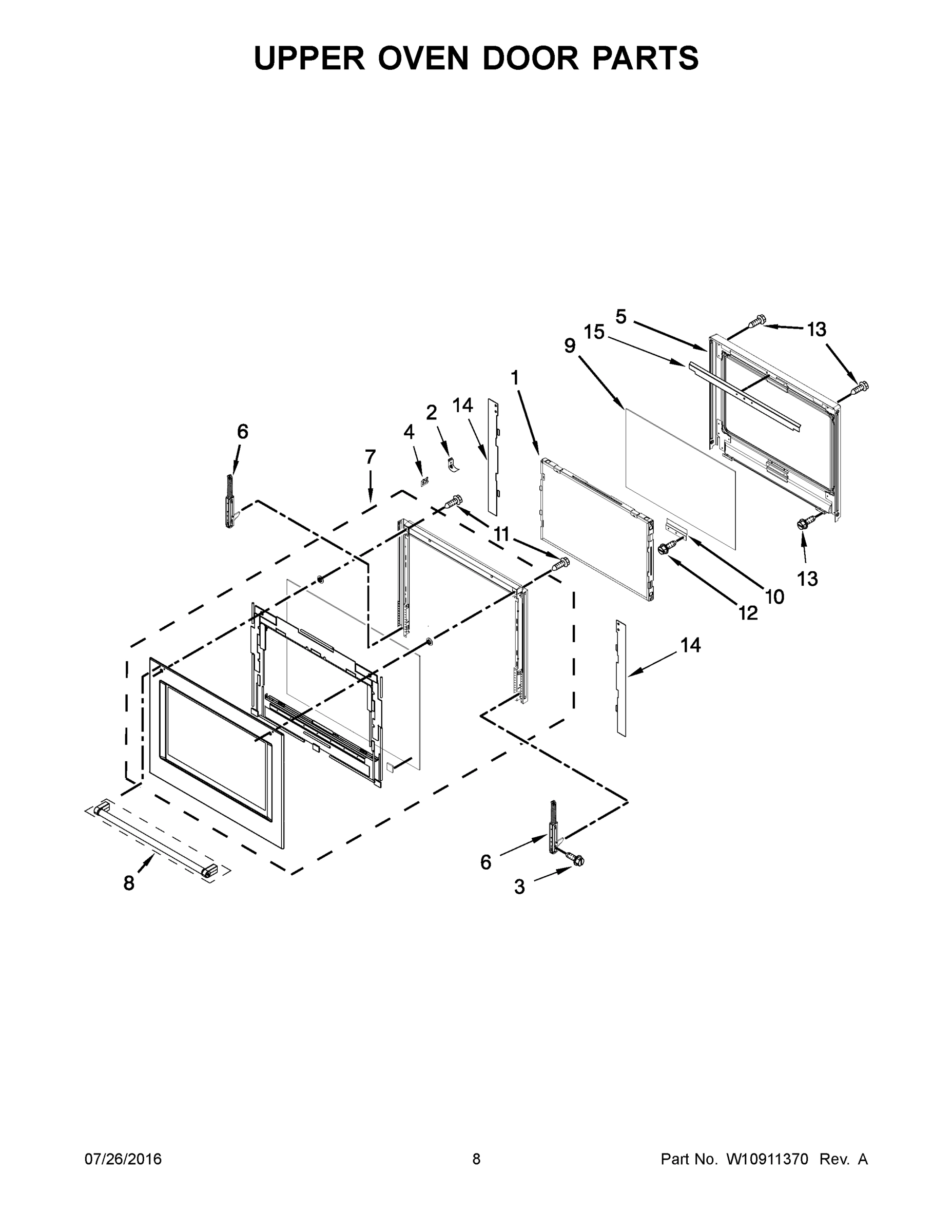05 - UPPER OVEN DOOR PARTS