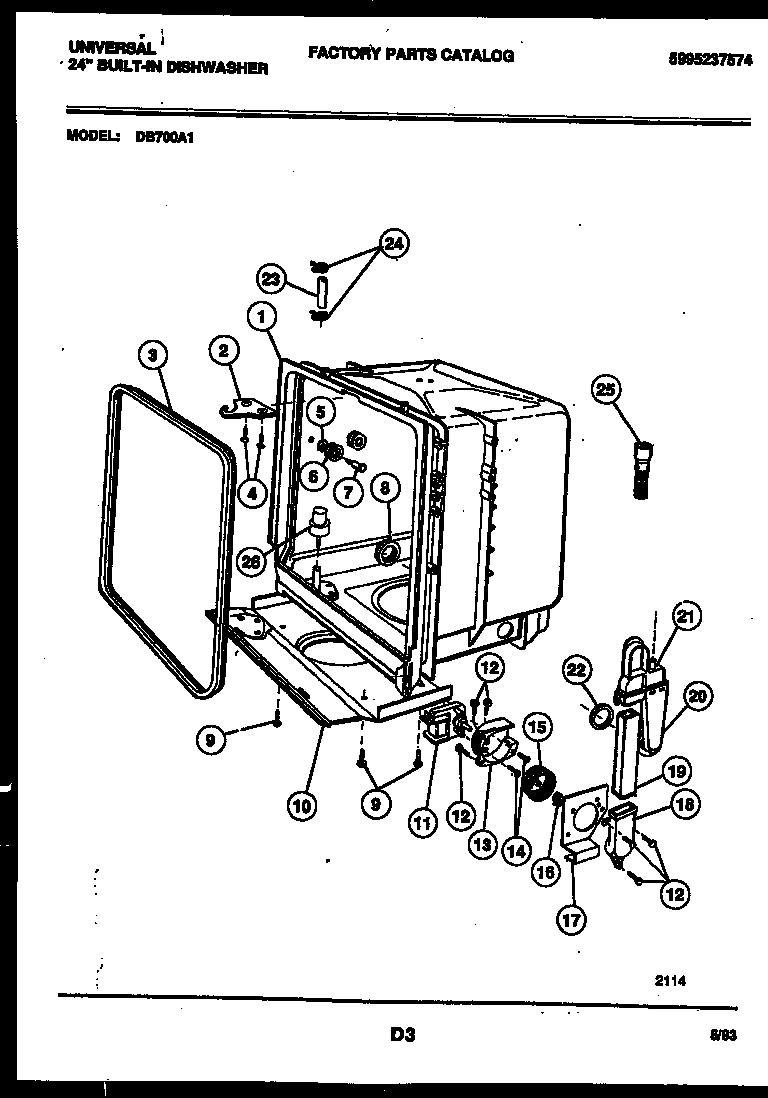 05 - TUB AND FRAME PARTS