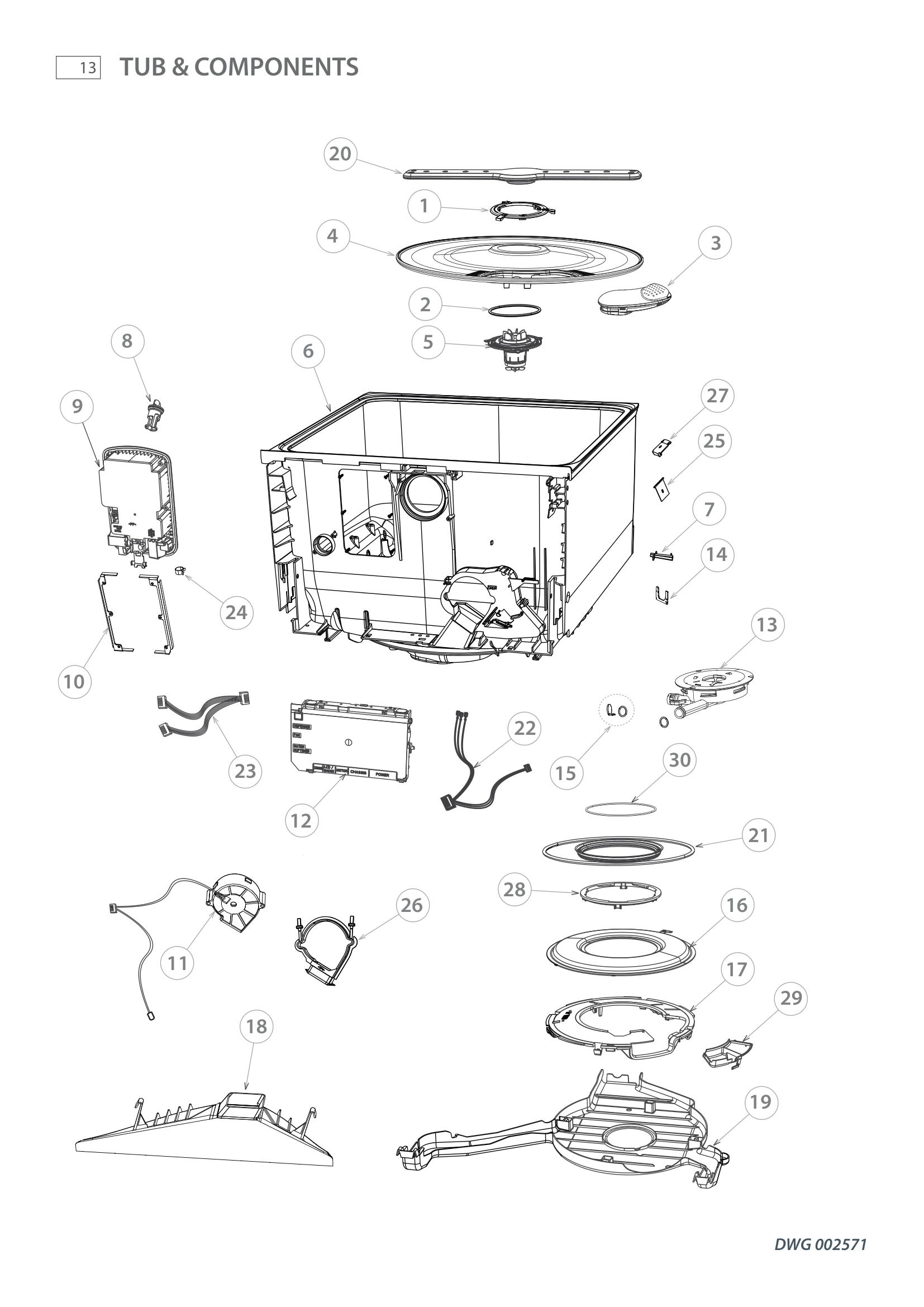 TUB & COMPONENTS