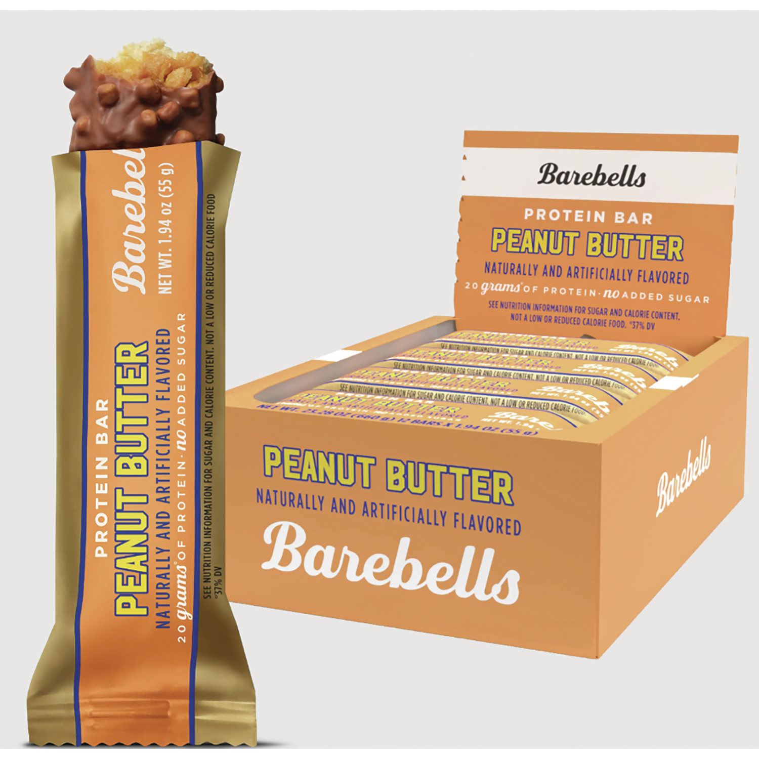 Barebells Peanut Butter Protein Bar, 1.94 oz, 12 Bars/Box (B1102-USA) | Quill