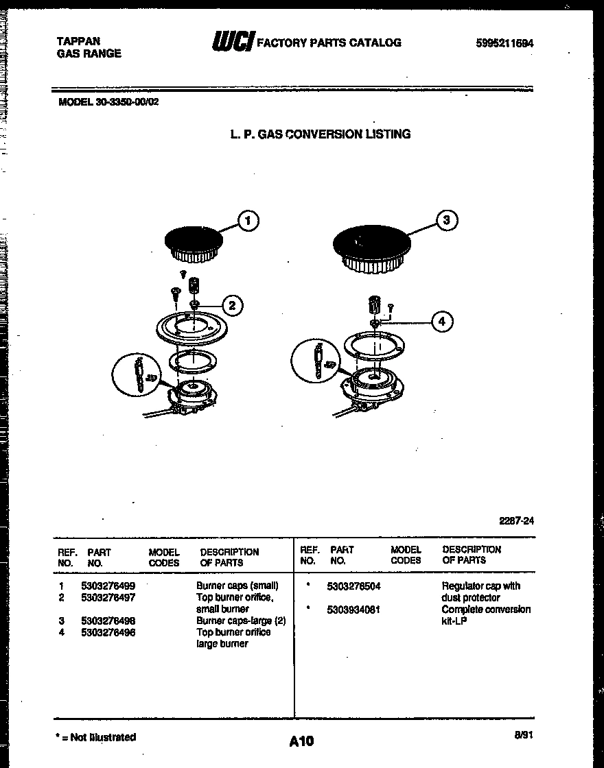 08 - BURNER PARTS