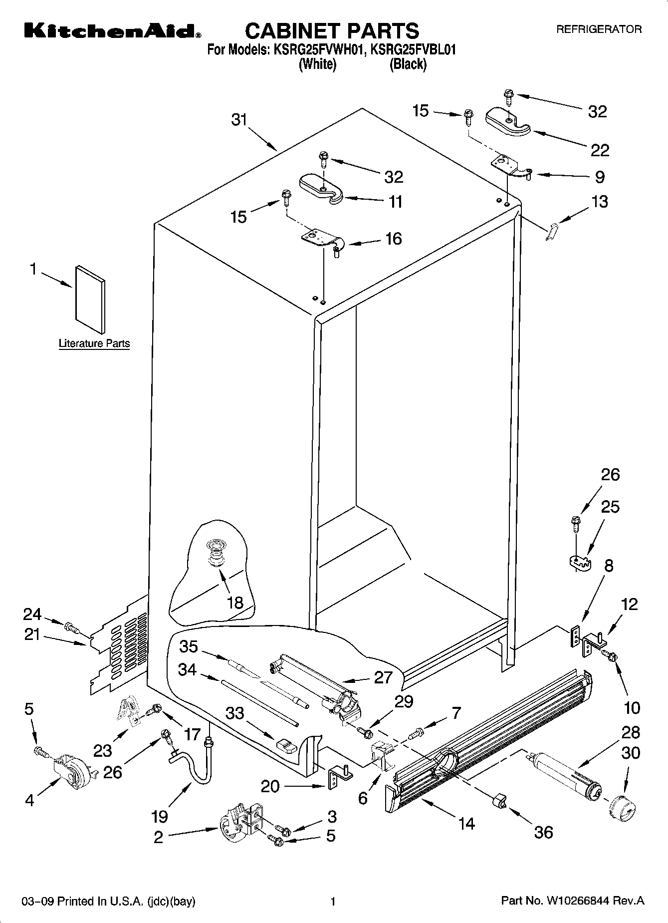 01 - CABINET PARTS