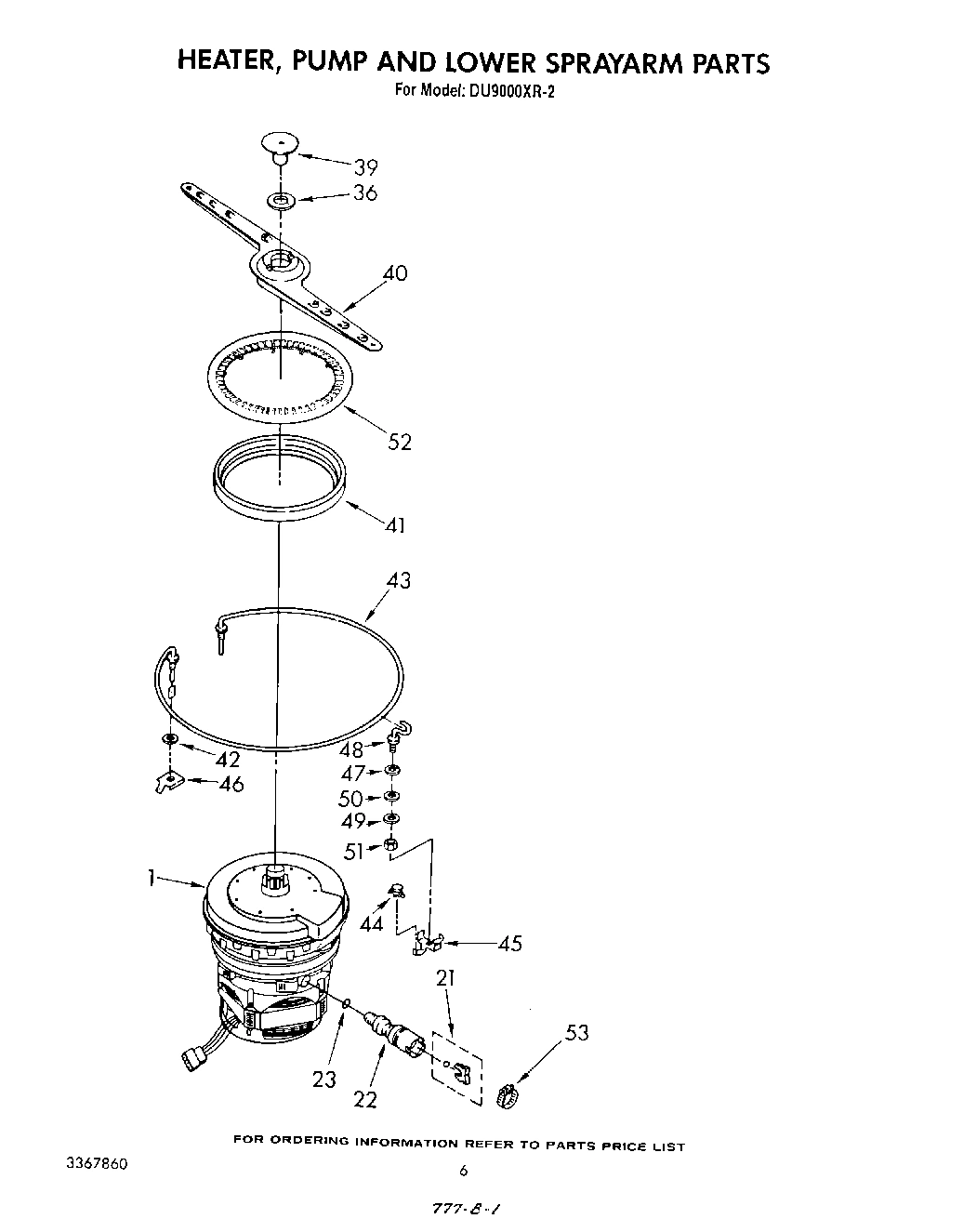 04 - HEATER, PUMP AND LOWER SPRAY ARM