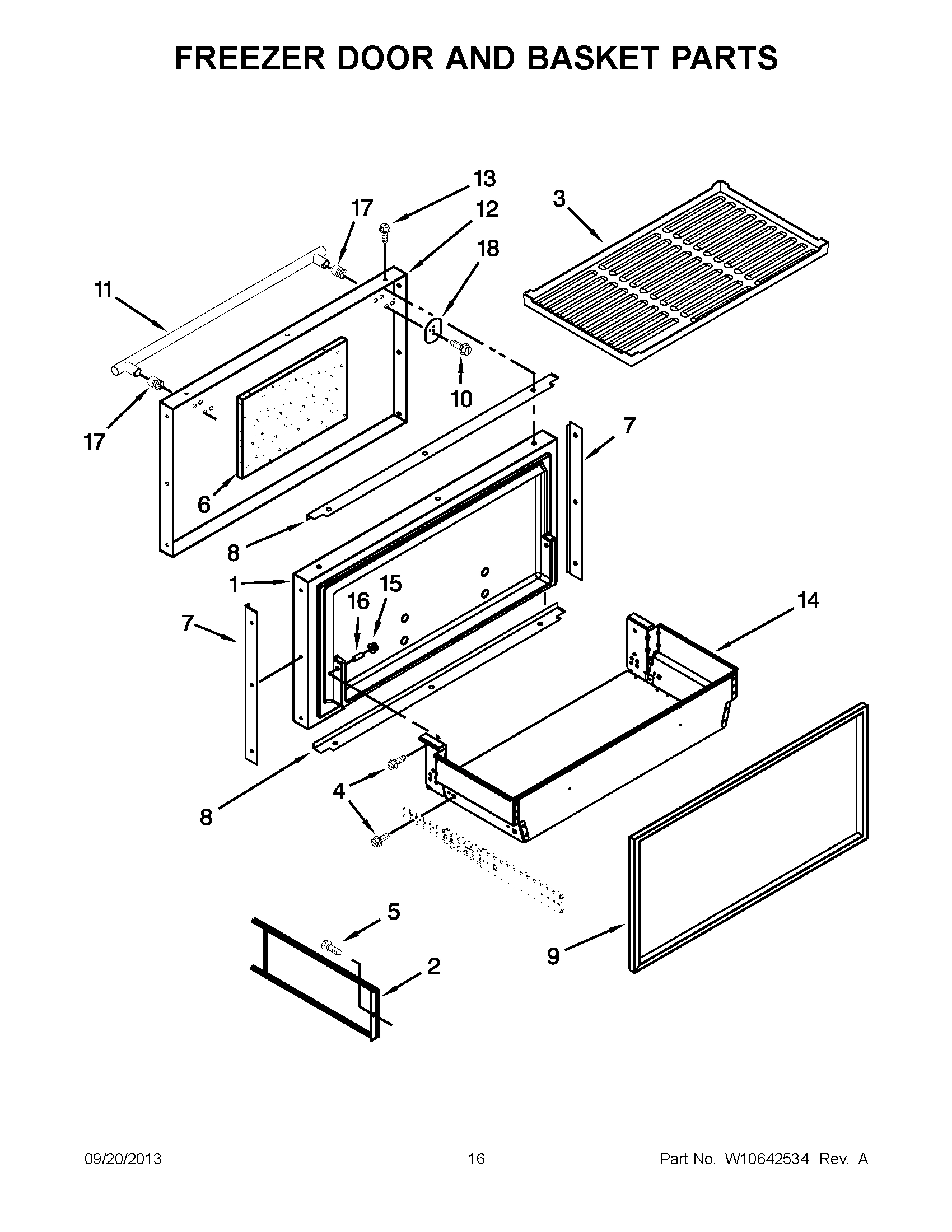 09 - FREEZER DOOR AND BASKET PARTS