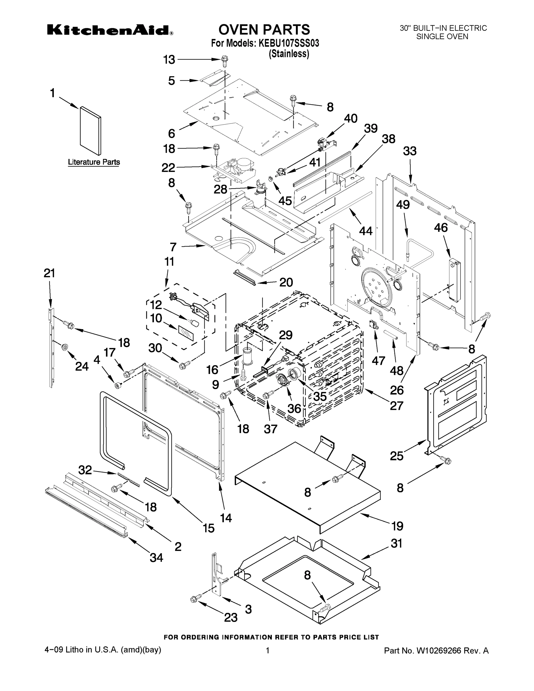 01 - OVEN PARTS