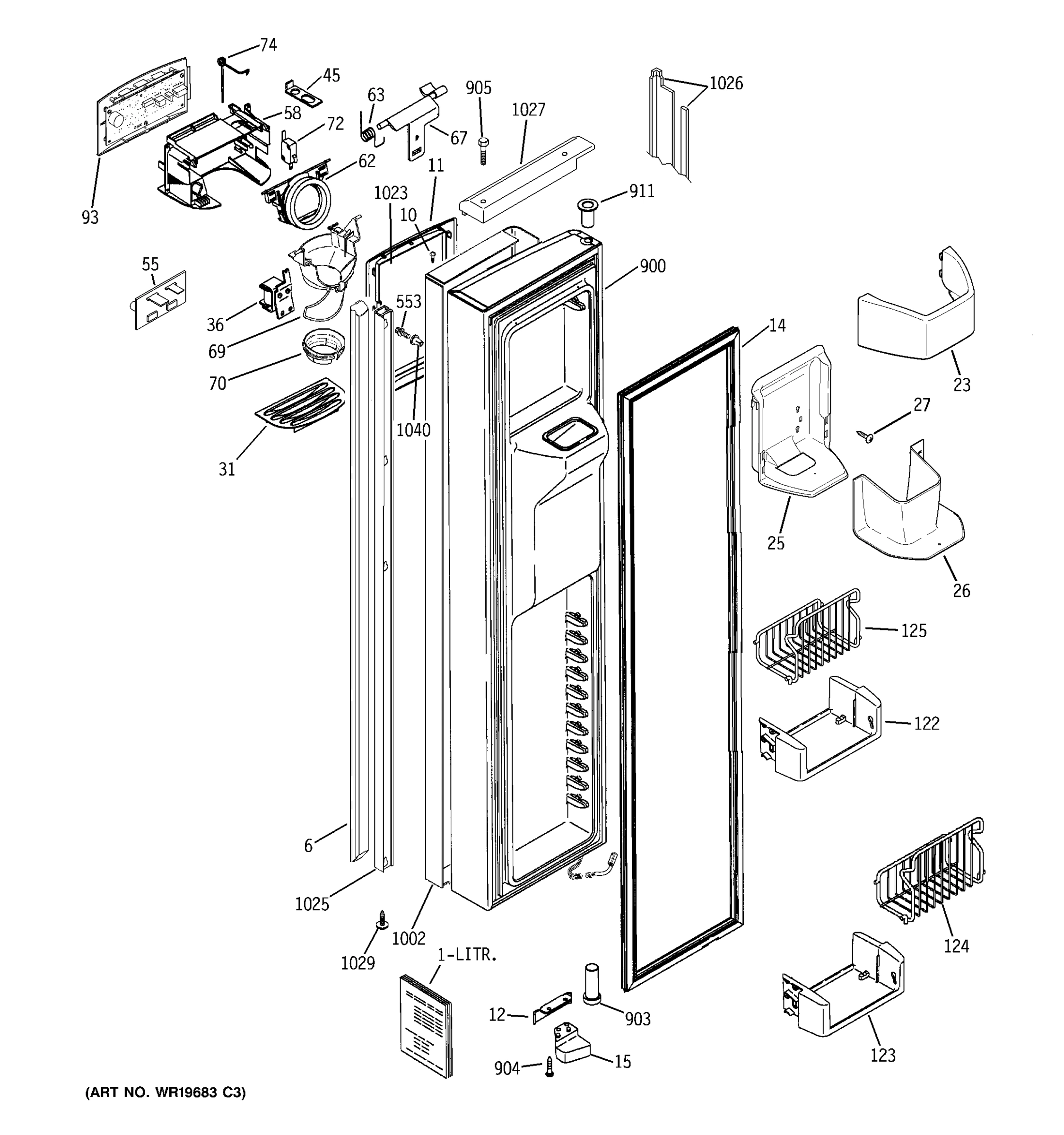 FREEZER DOOR