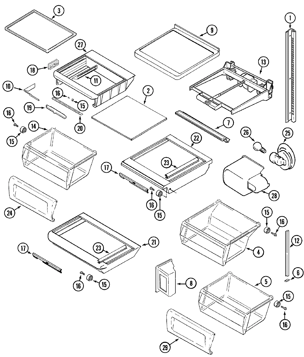 12 - SHELVES & ACCESSORIES