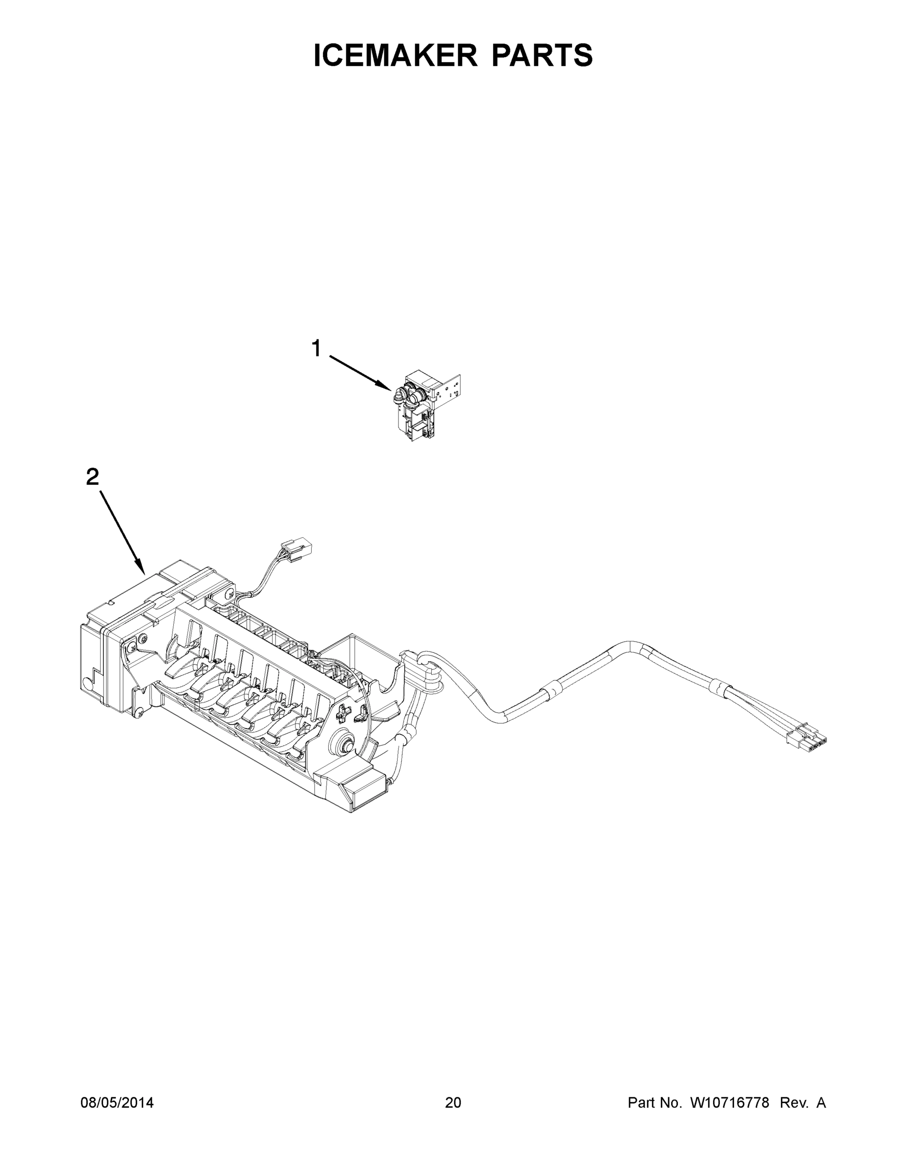 11 - ICEMAKER PARTS