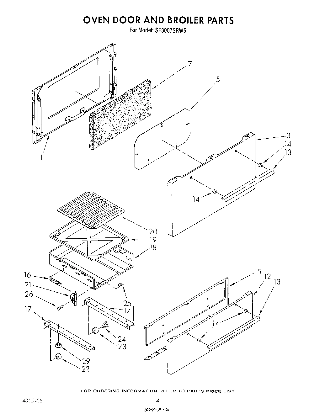 03 - OVEN DOOR AND BROILER
