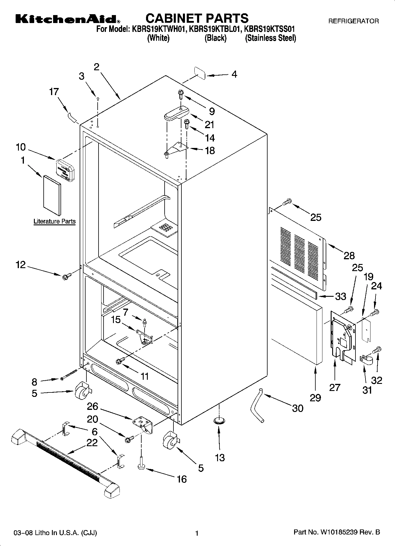 01 - CABINET PARTS
