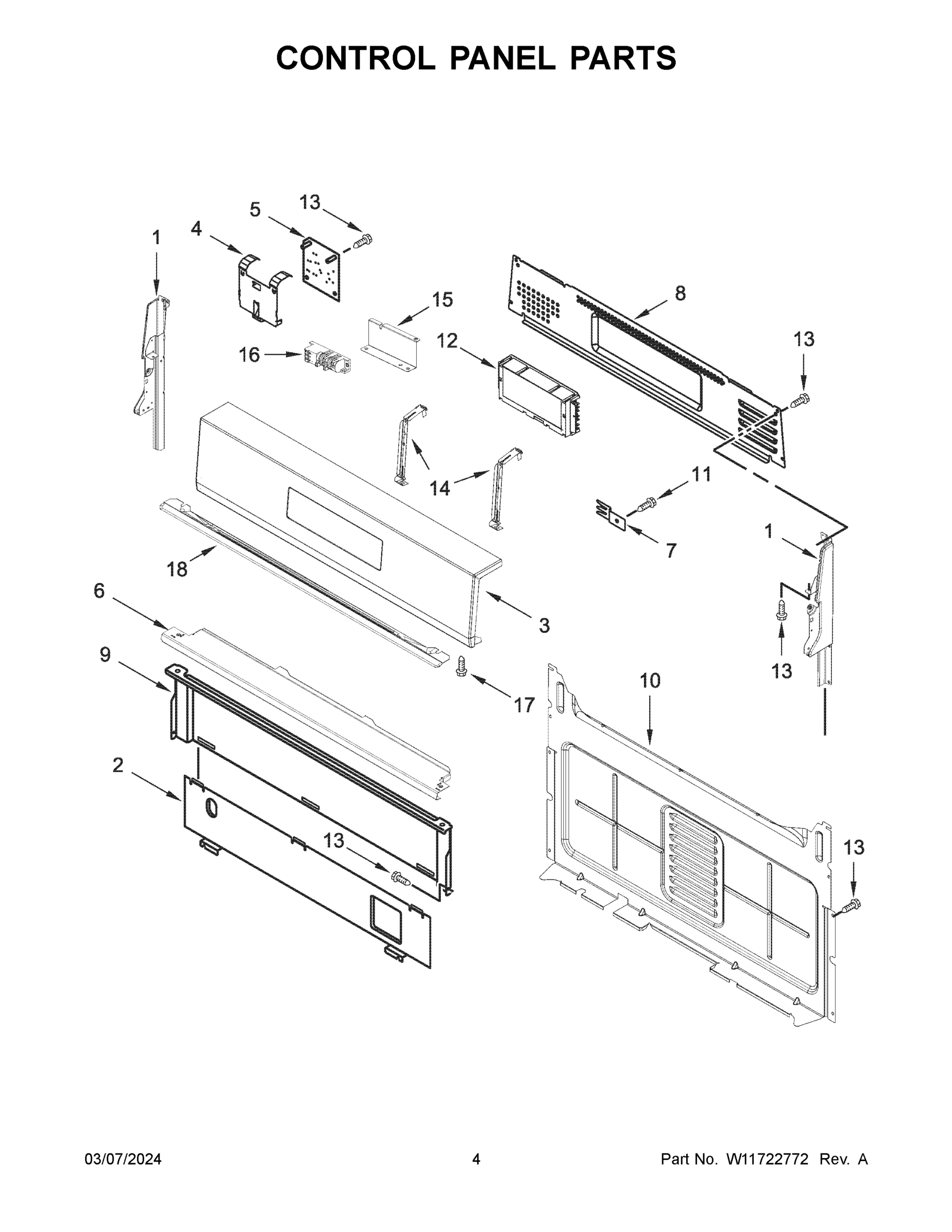 03 - CONTROL PANEL PARTS