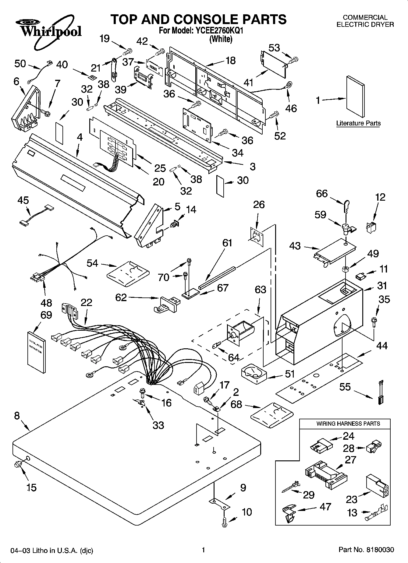01 - TOP AND CONSOLE PARTS