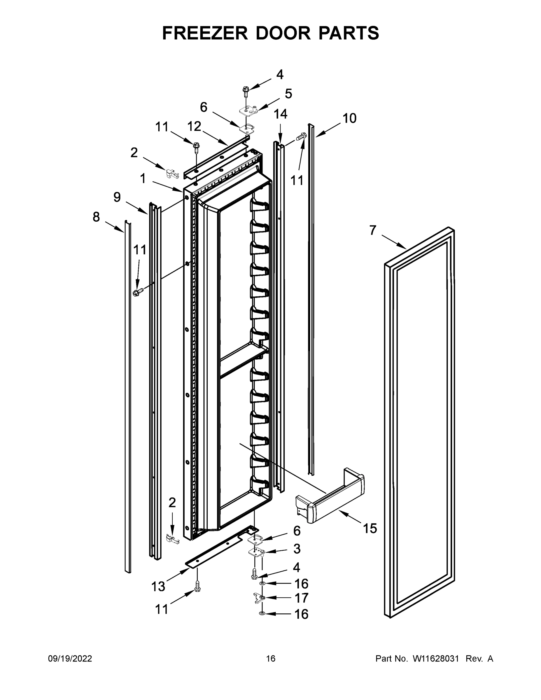 09 - FREEZER DOOR PARTS
