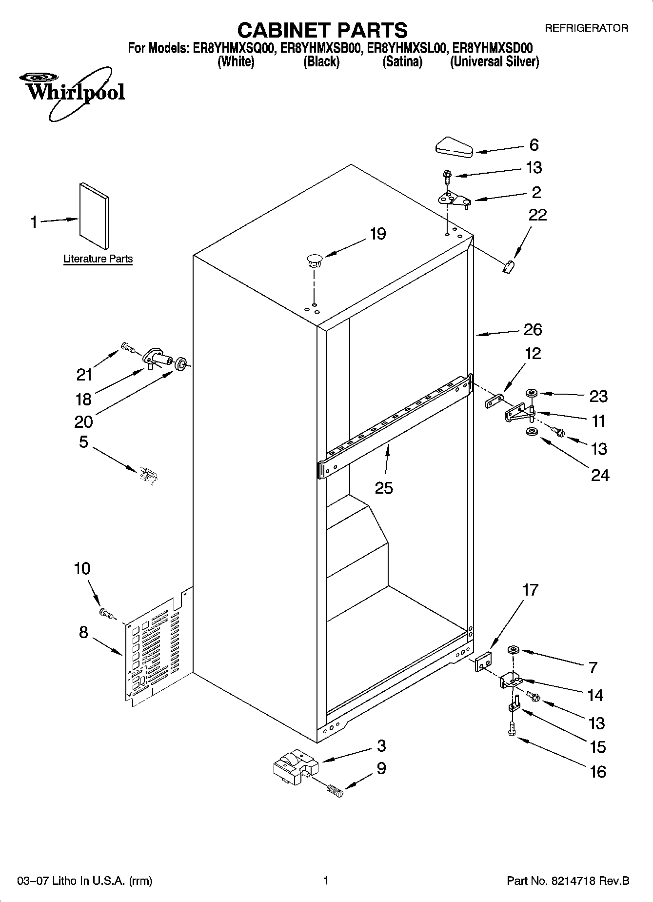 01 - CABINET PARTS