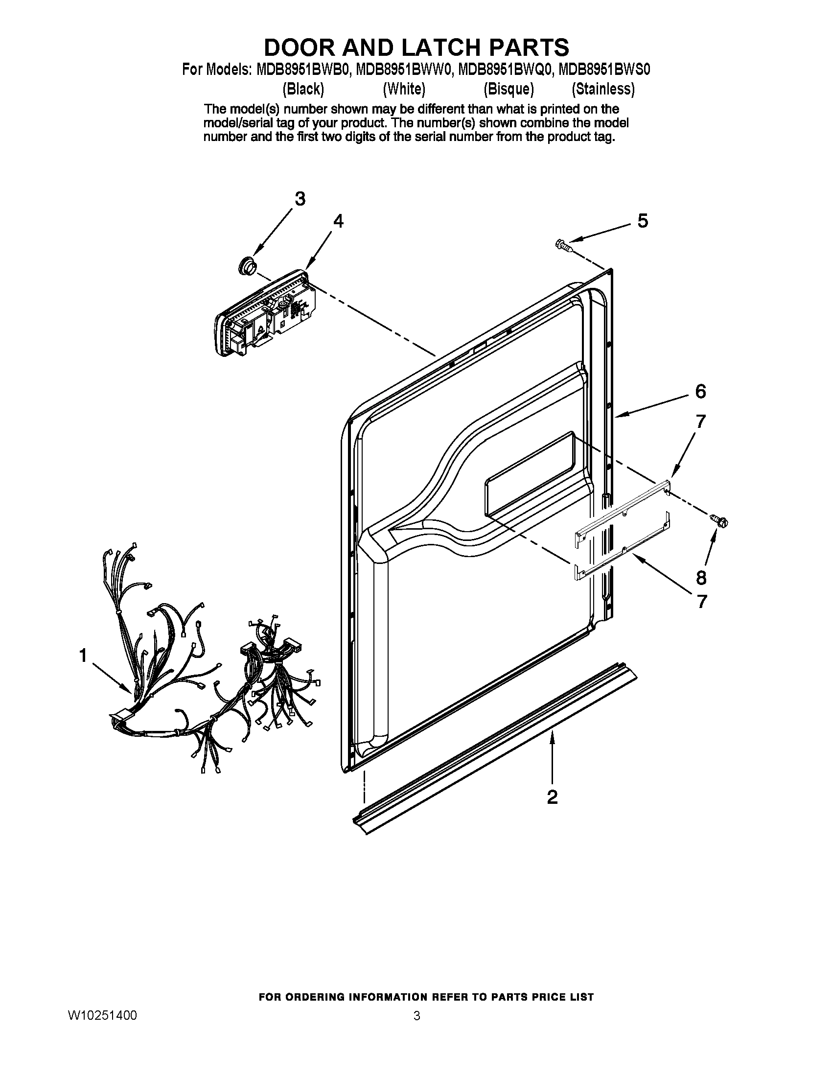 03 - DOOR AND LATCH PARTS