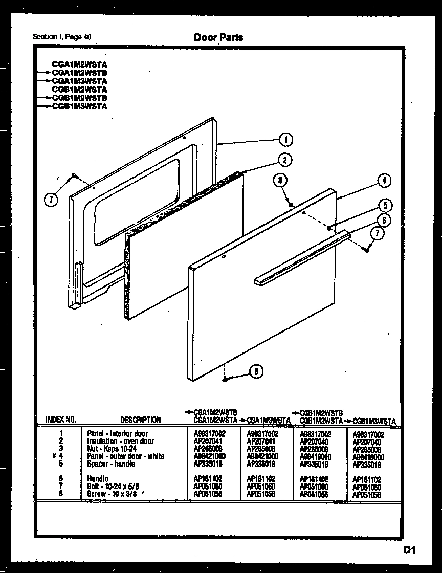 27 - DOOR PARTS
