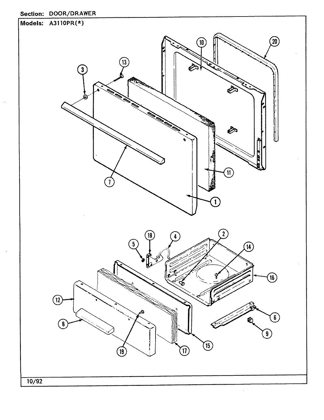03 - DOOR/DRAWER (A3110PR)