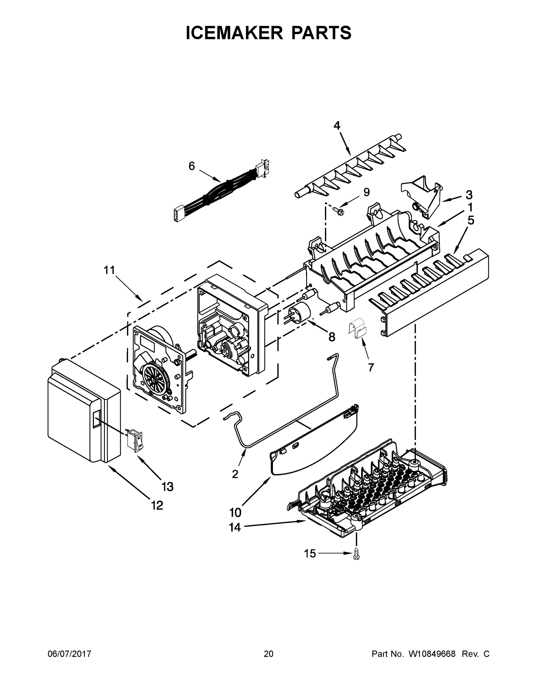 11 - ICEMAKER PARTS