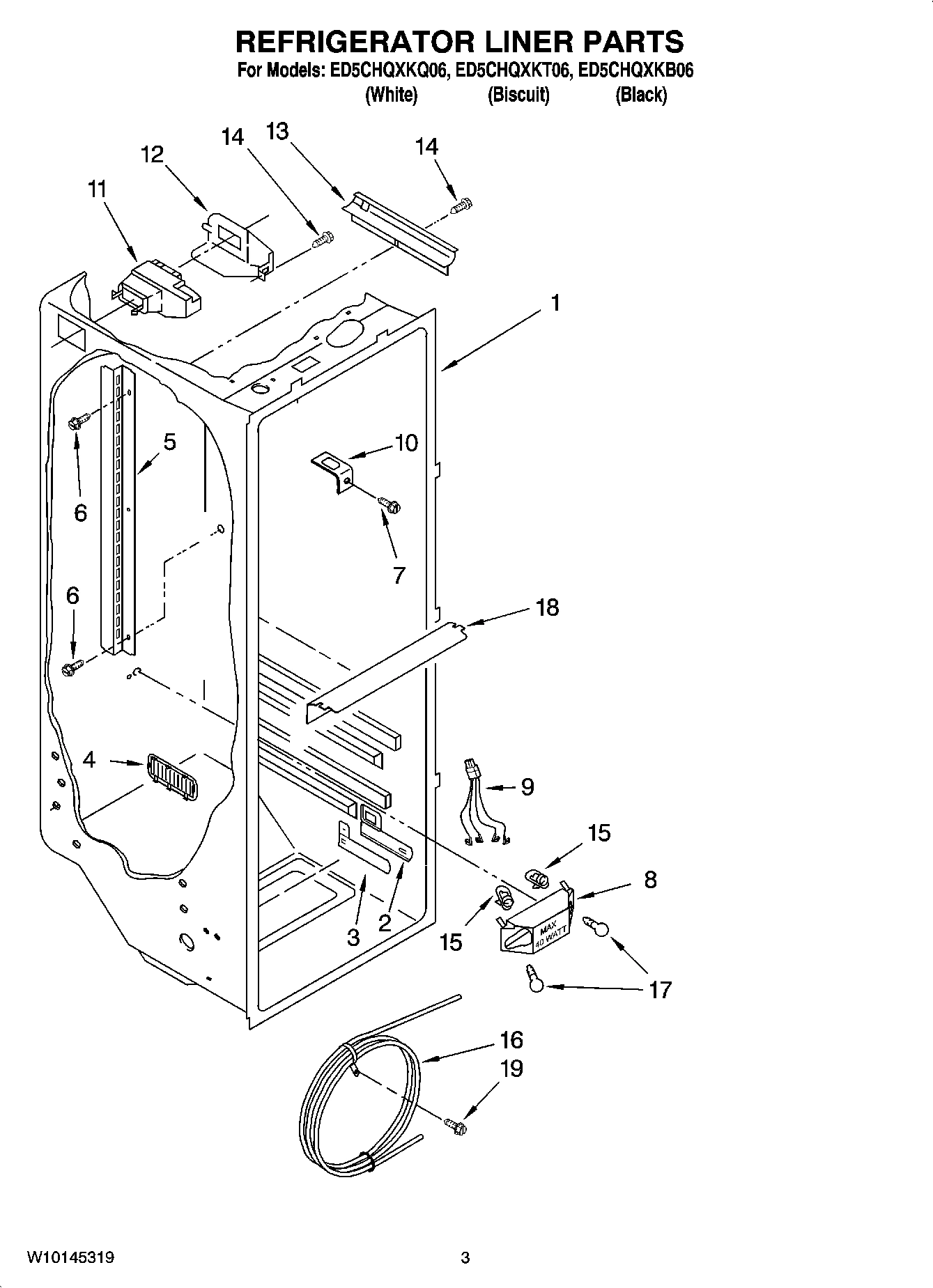 02 - REFRIGERATOR LINER PARTS