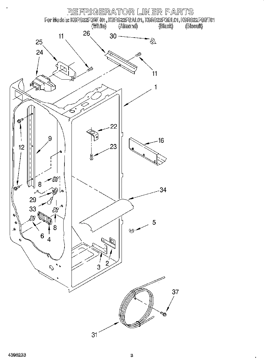 02 - REFRIGERATOR LINER