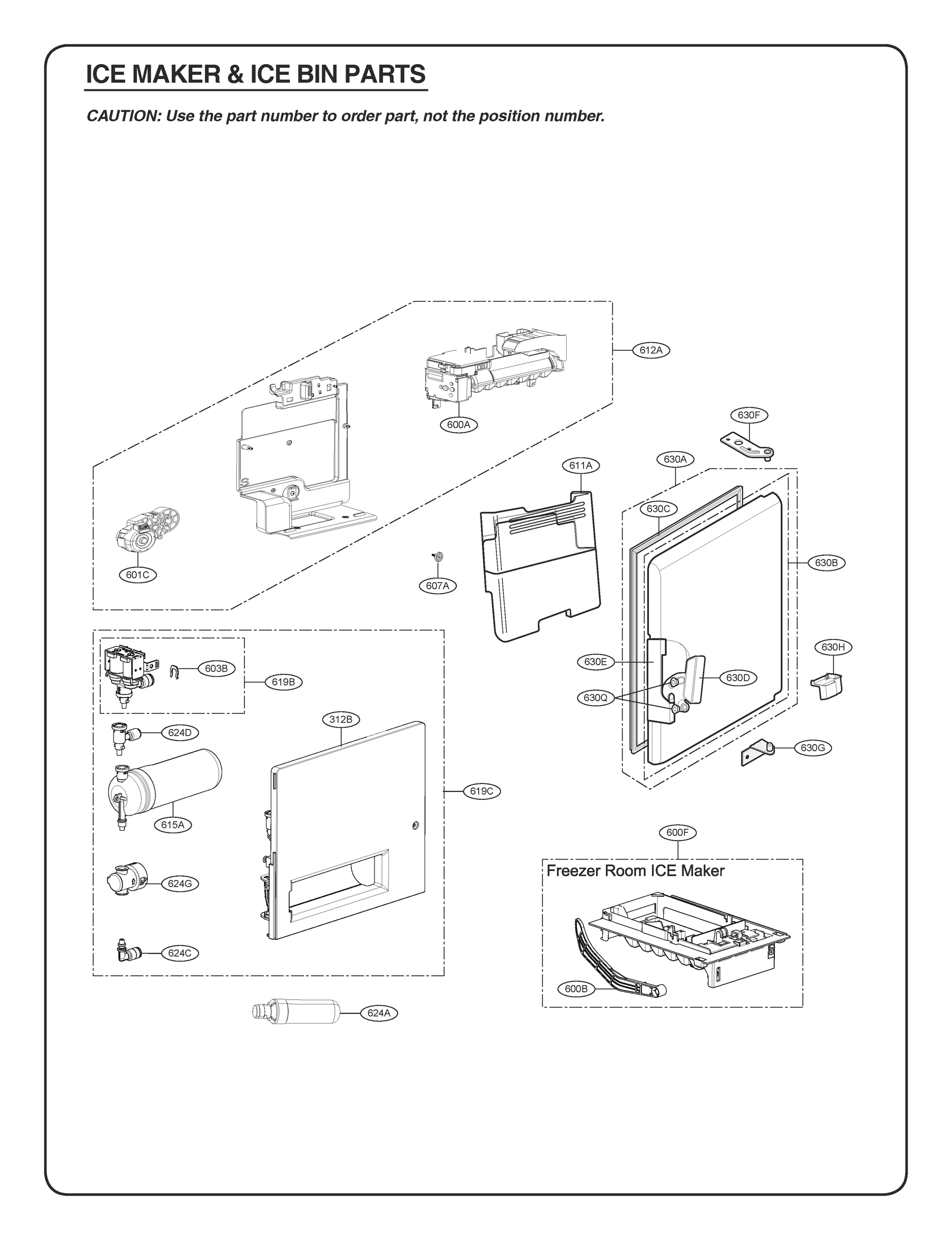 ICEMAKER & ICE BIN PARTS